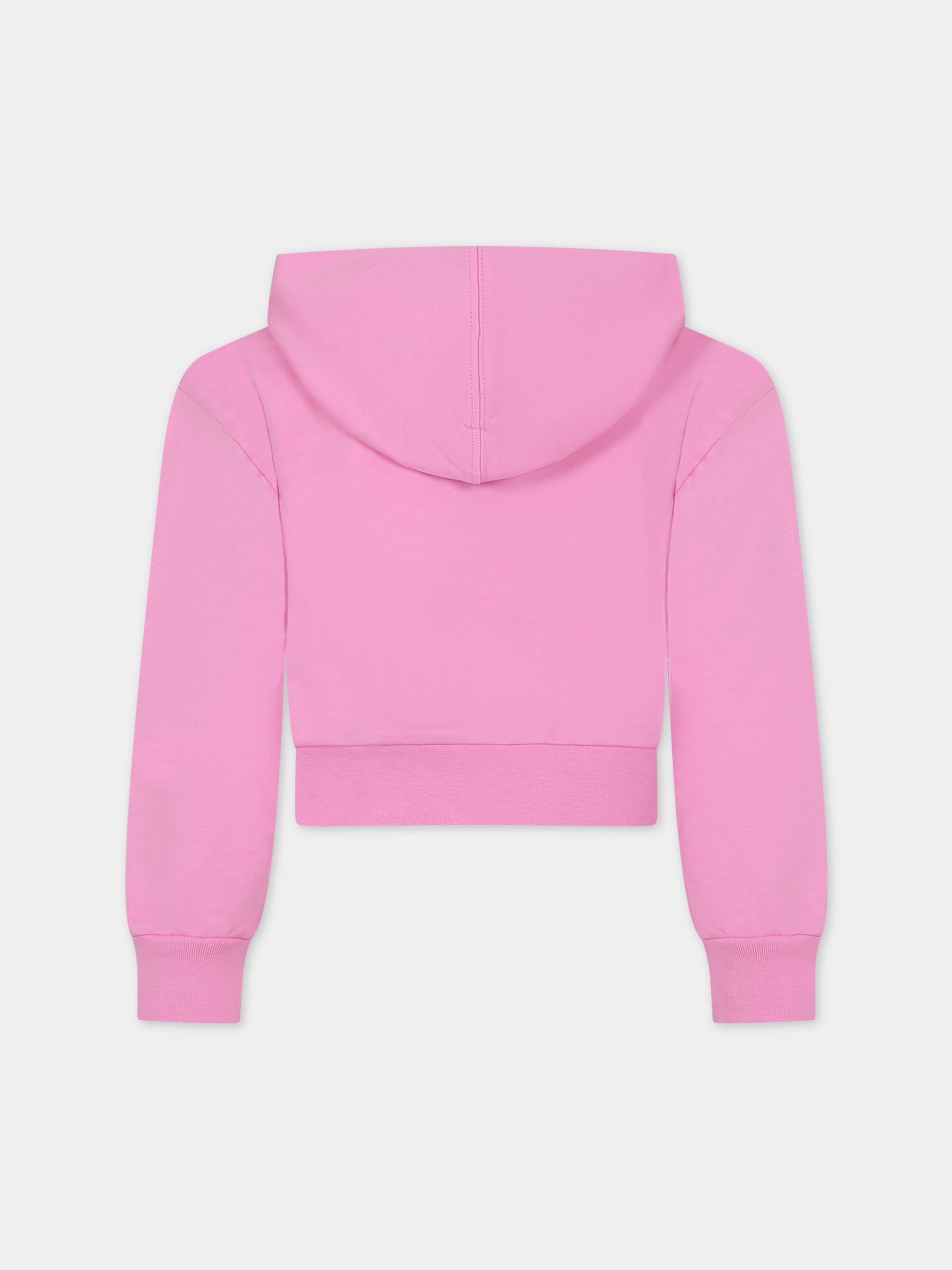 Felpa fucsia per bambina con ciliegie e logo,Chiara Ferragni Collection,59C606 3002 093F