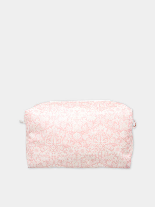 Pochette rosa per neonata con stampa fiori,Bonpoint,S04NACW00003 521B