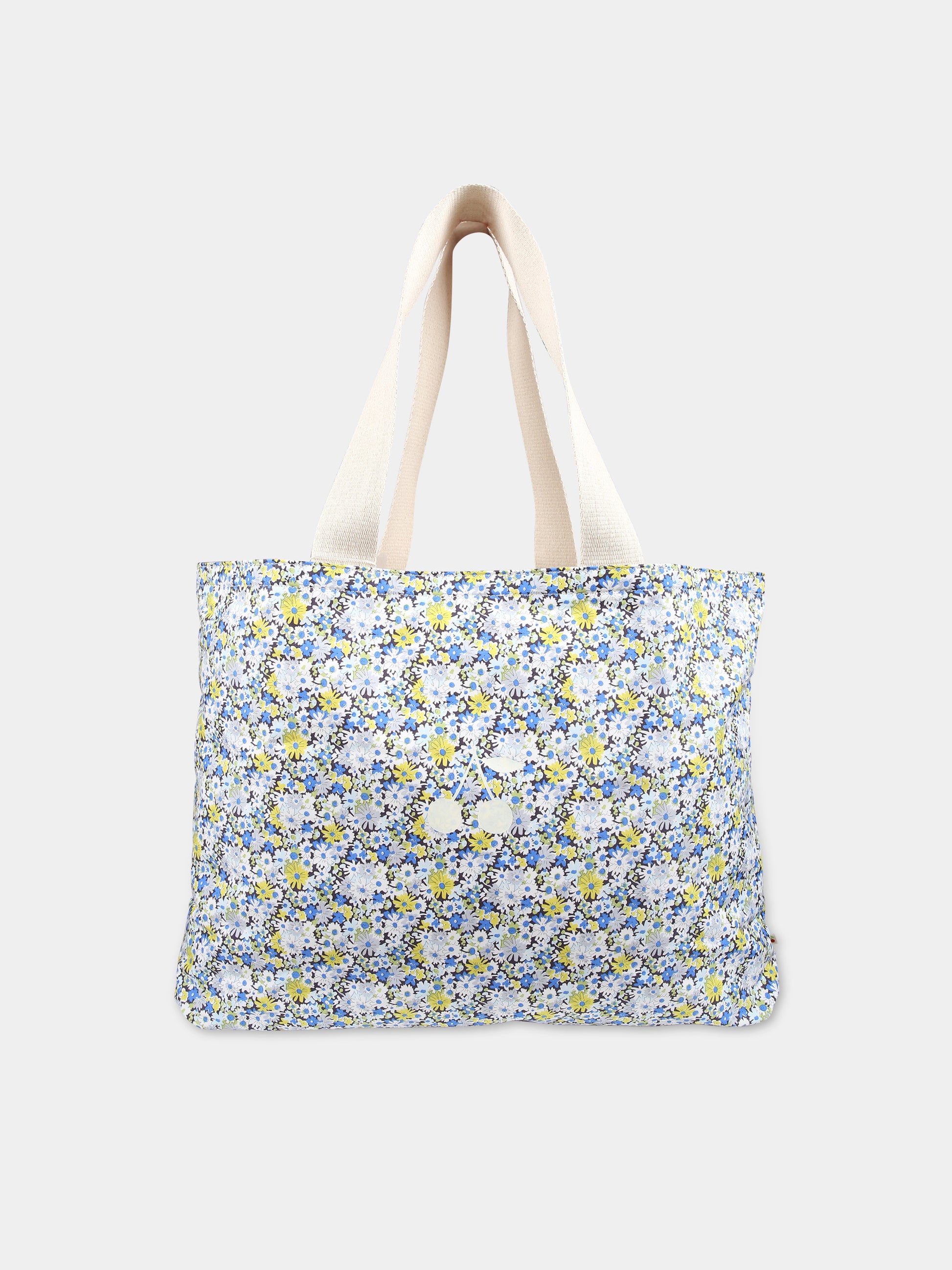 Borsa casual celeste con stampa floreale,Bonpoint,S04GBAW00005 515