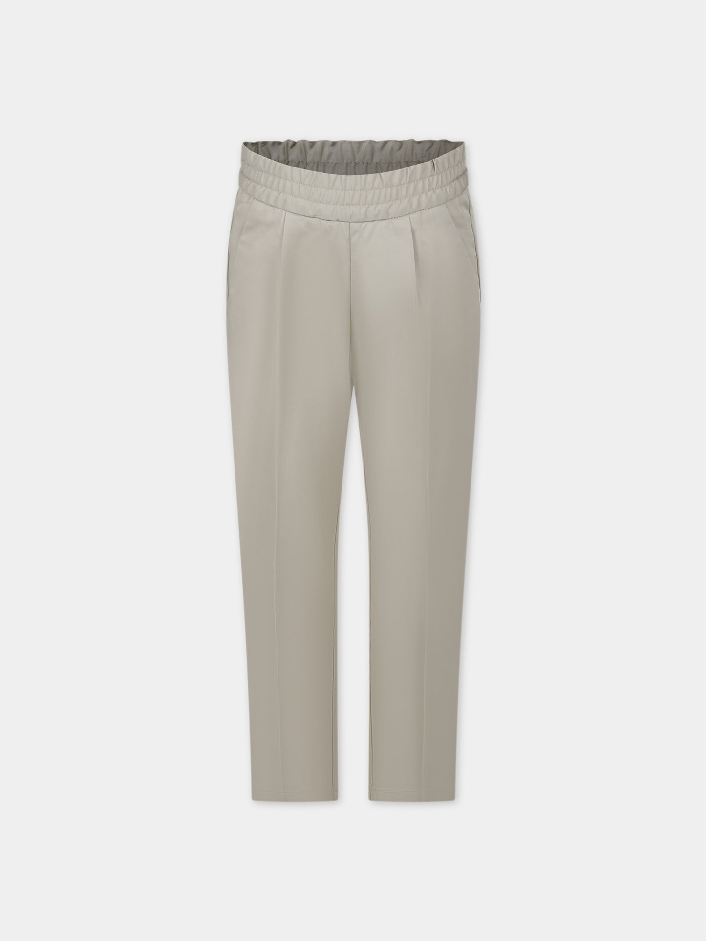 Pantaloni beige per bambino con logo,Bonpoint,S04BPAW00008 005