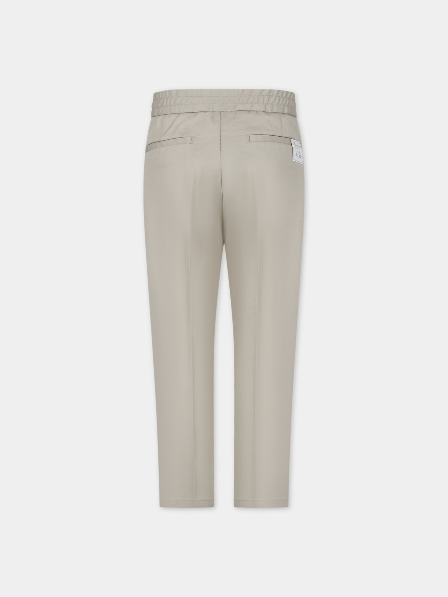 Pantaloni beige per bambino con logo,Bonpoint,S04BPAW00008 005
