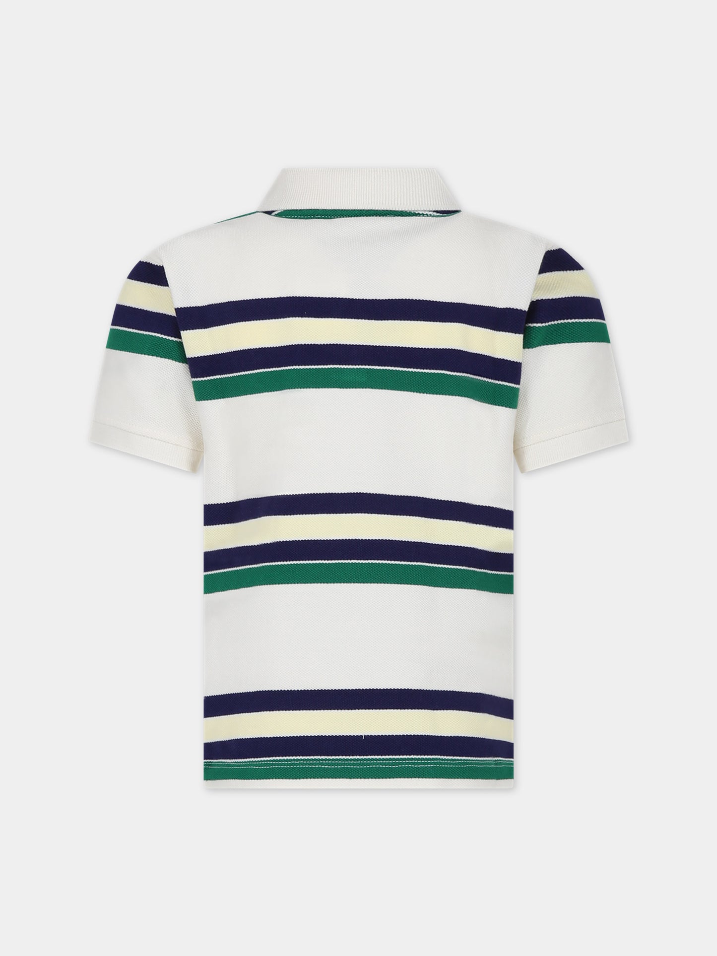 Polo avorio per bambini con logo,Bonpoint,S04BTSK00018 204