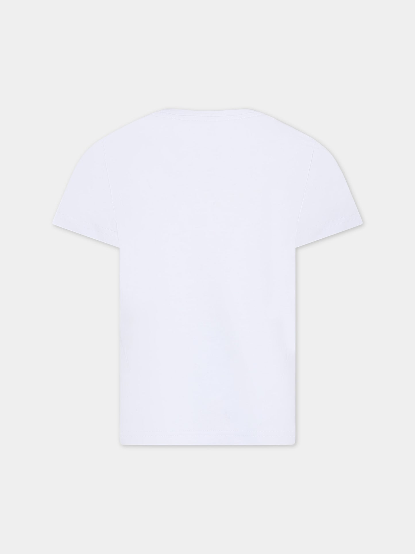 T-shirt bianca per bambino con logo,Dsquared2,DQ2415 D00MV D2T1059U DQ10H