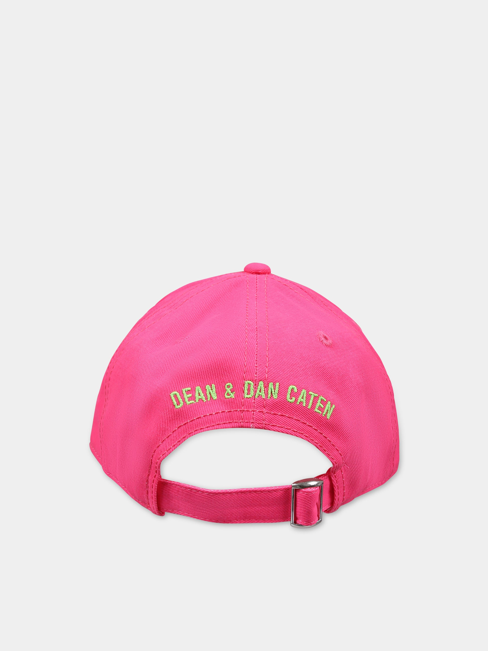 Cappello fucsia per bambino con logo,Dsquared2,DQ2429 D0A9J D2F222U DQ318