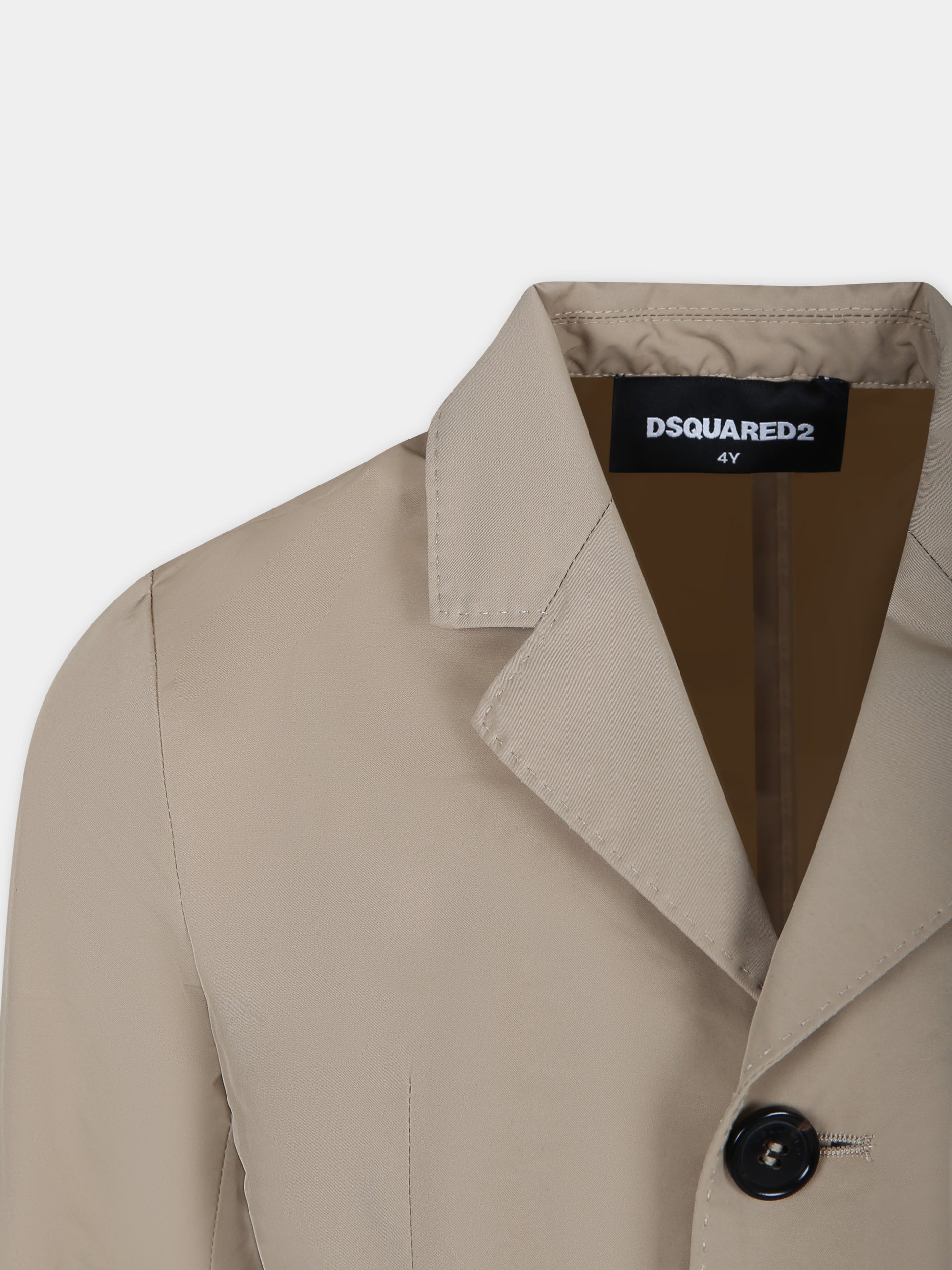 Giacca beige per bambino,Dsquared2,DQ2431 D0A87 D2J450SU DQ707