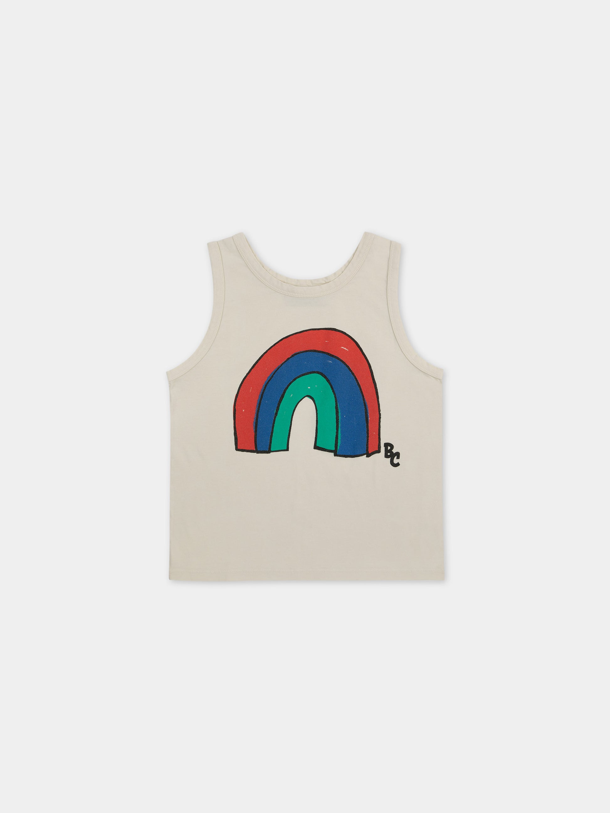 Canotta avorio per bambini con arcobaleno,Bobo Choses,124AC028