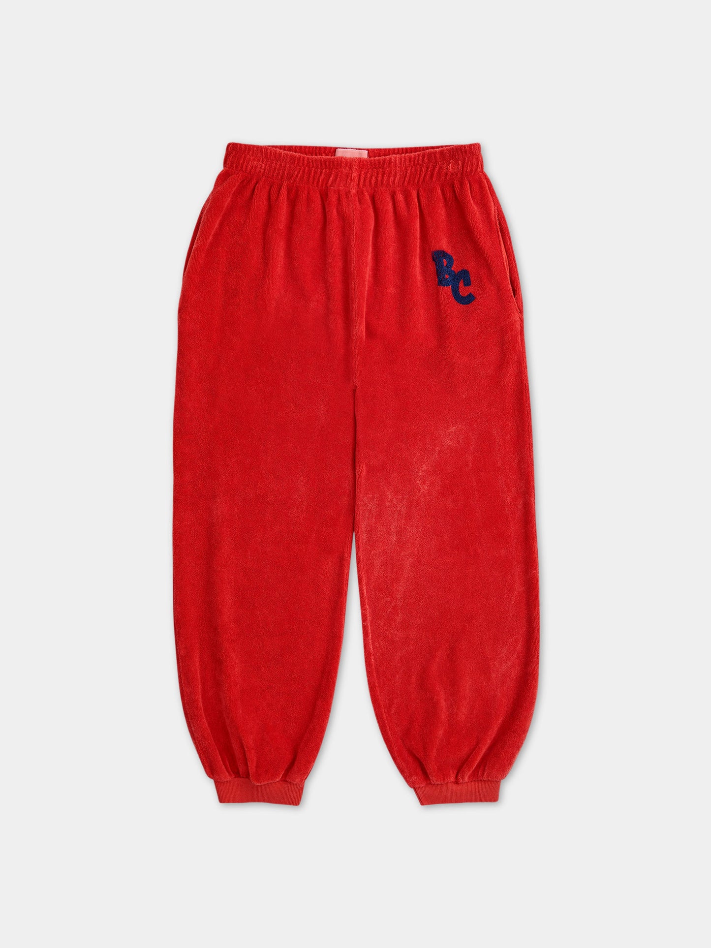 Pantaloni rossi per bambini con logo,Bobo Choses,124AC101