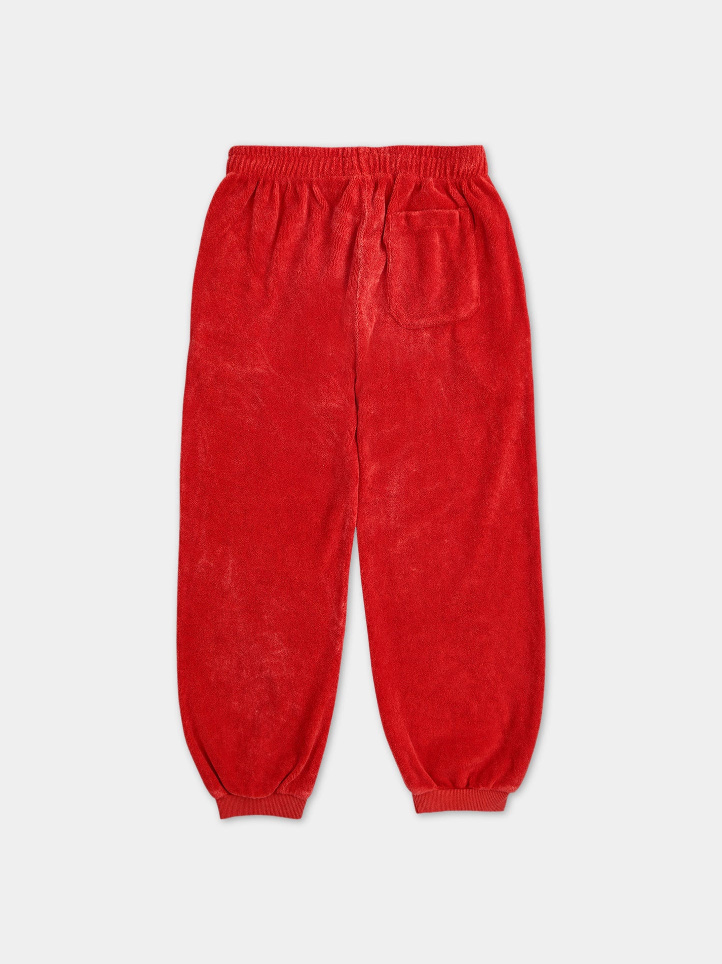 Pantaloni rossi per bambini con logo,Bobo Choses,124AC101