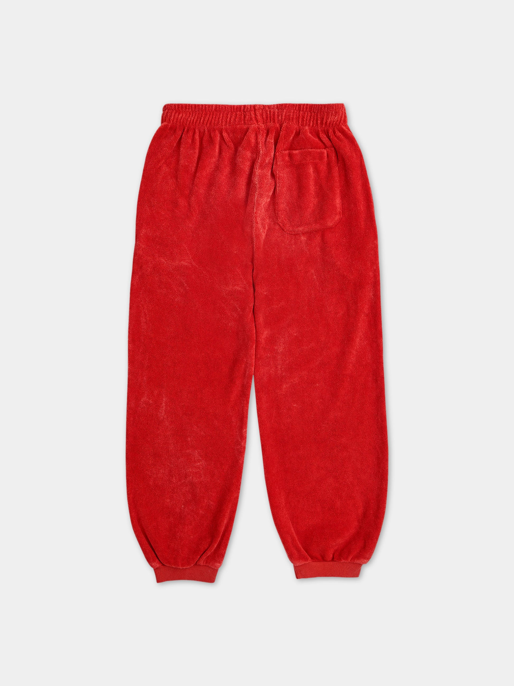 Pantaloni rossi per bambini con logo,Bobo Choses,124AC101