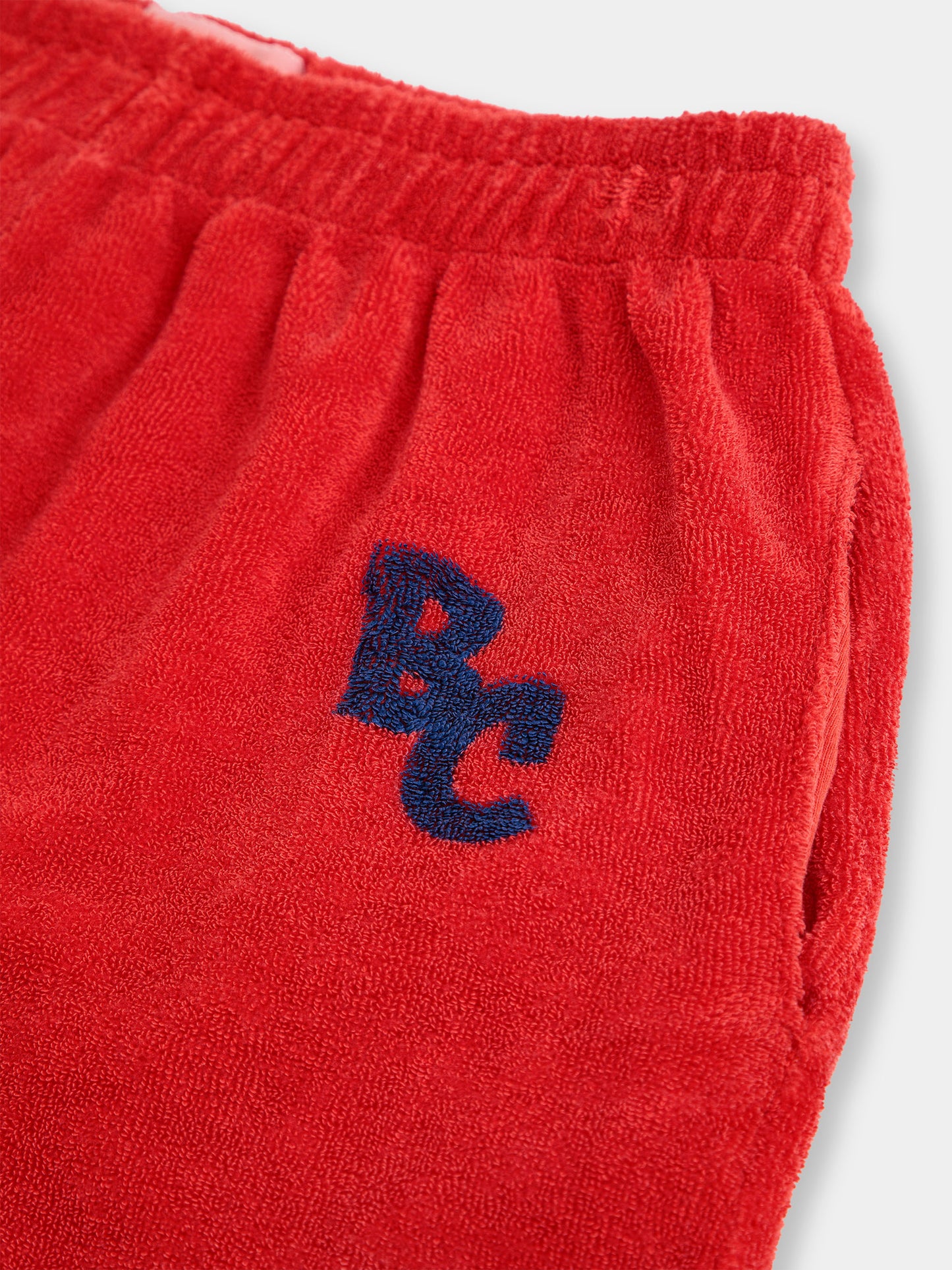 Pantaloni rossi per bambini con logo,Bobo Choses,124AC101