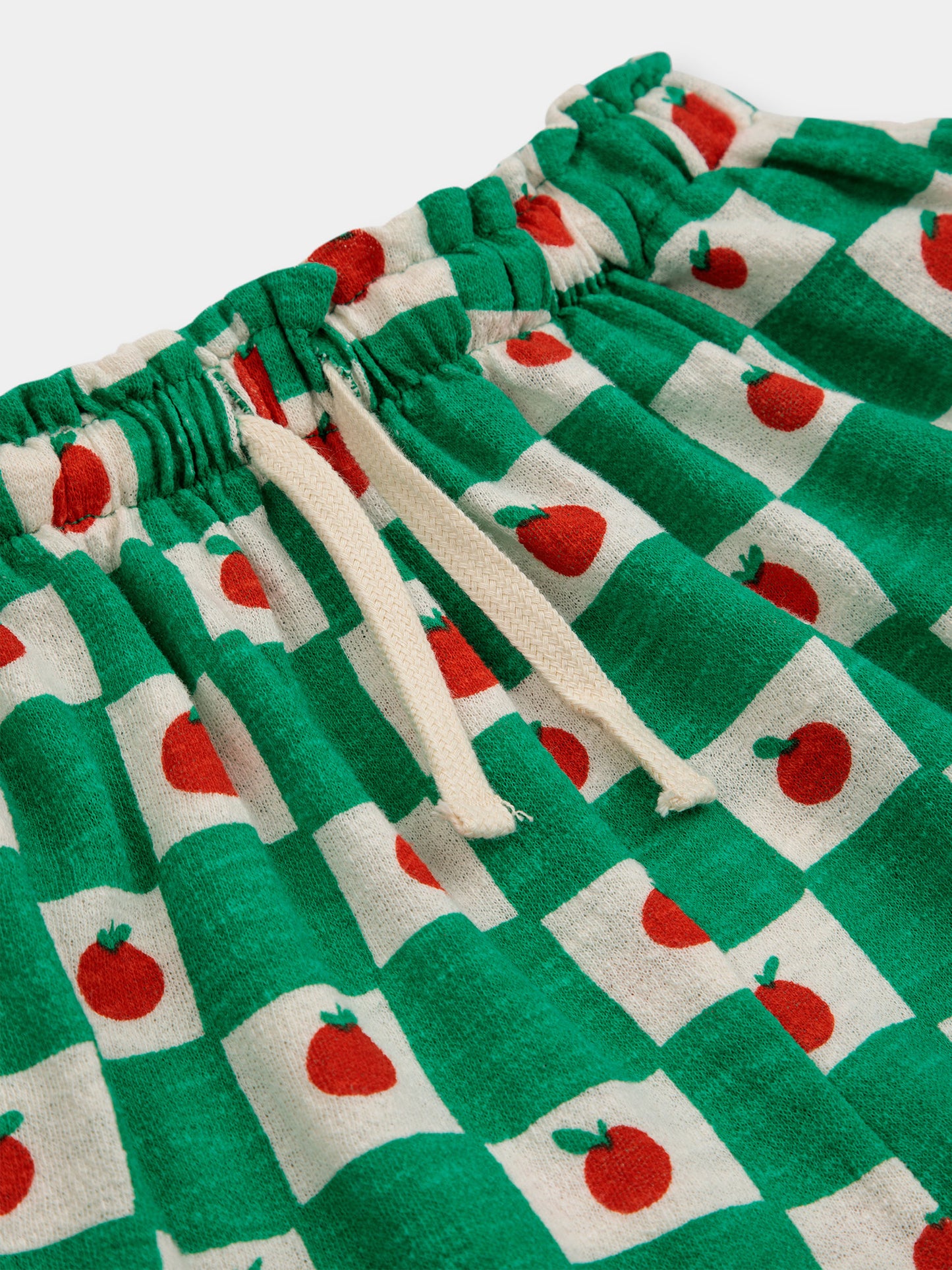 Pantaloni verdi per bambina con fantasia multicolor all-over,Bobo Choses,124AC107