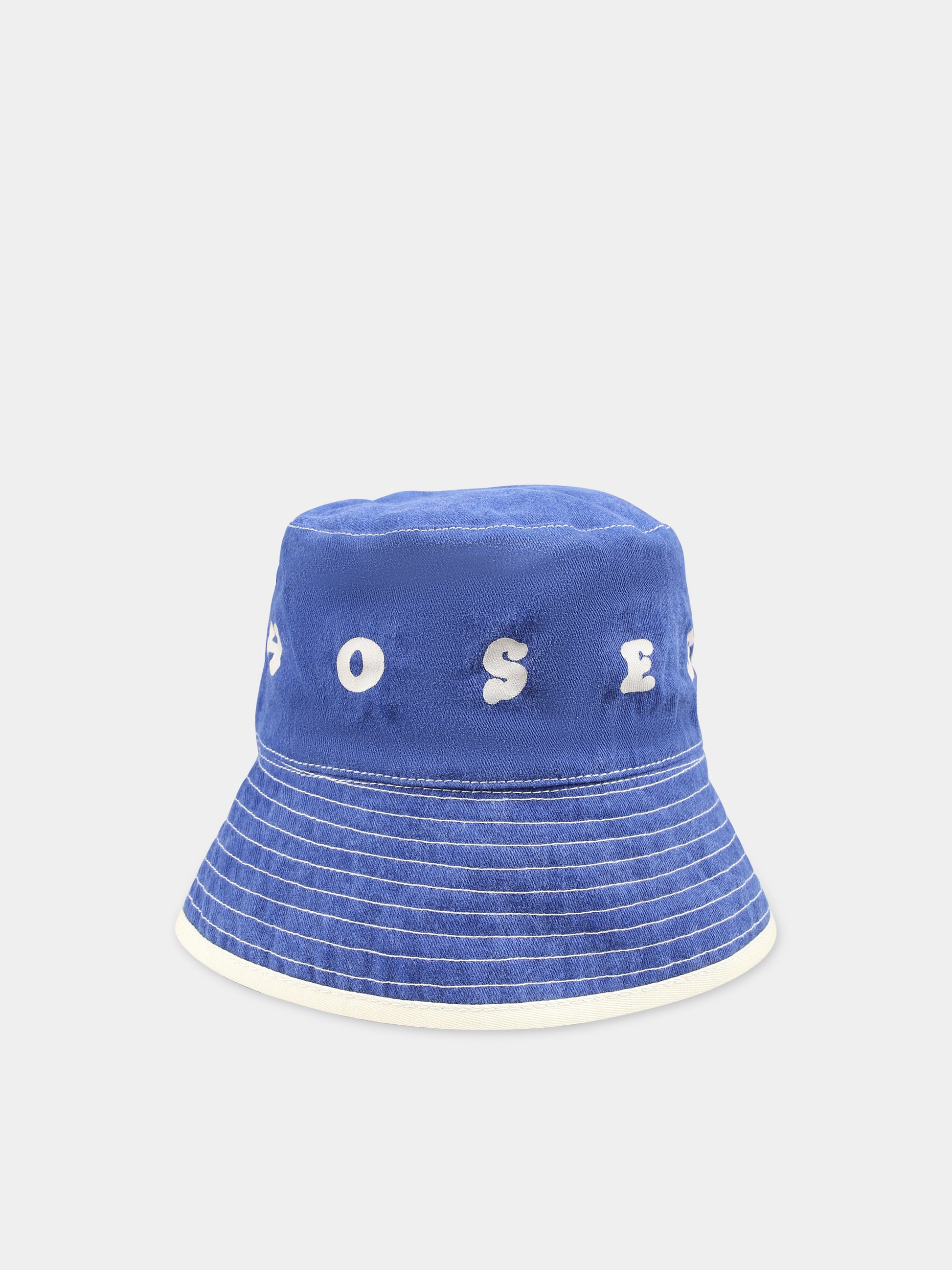 Cloche avorio reversibile per bambini con logo,Bobo Choses,124AI028