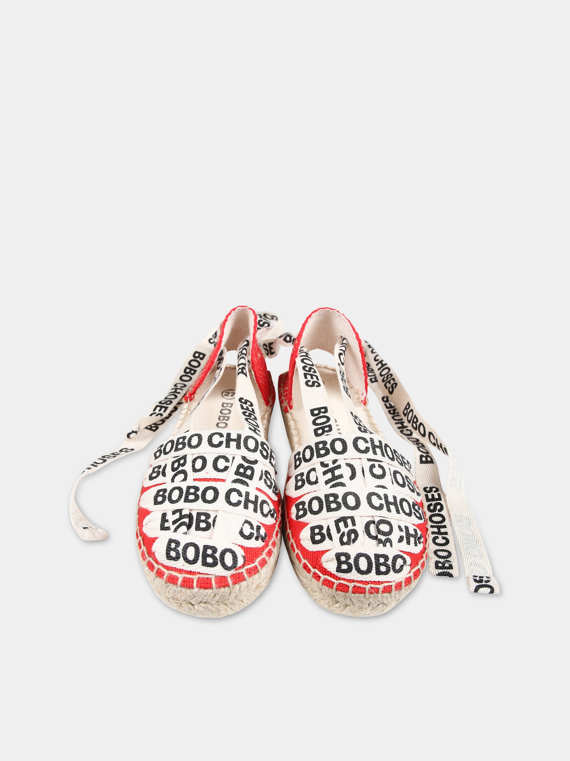 Espadrillas rosse per bambina con logo,Bobo Choses,124AI019