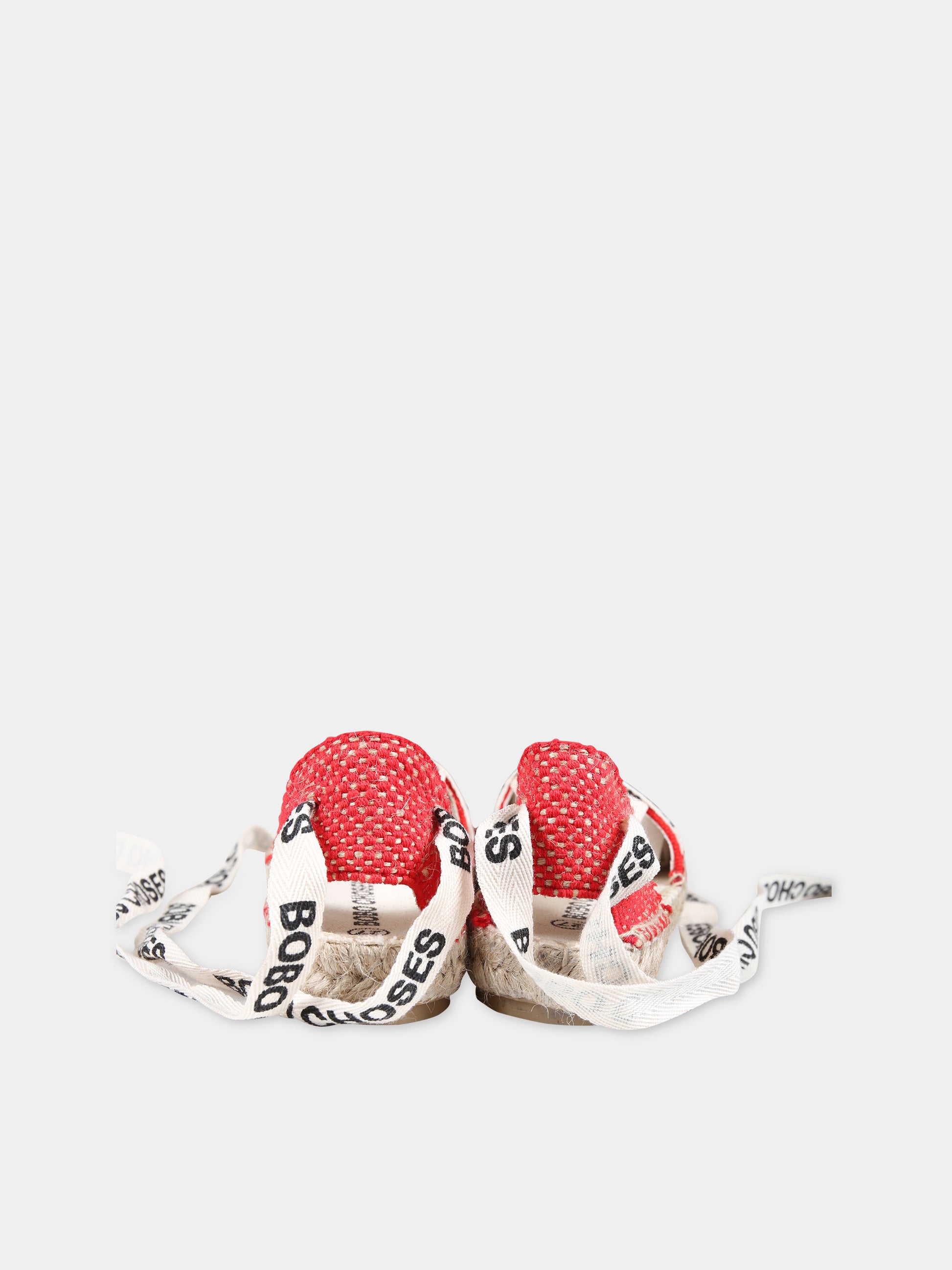 Espadrillas rosse per bambina con logo,Bobo Choses,124AI019