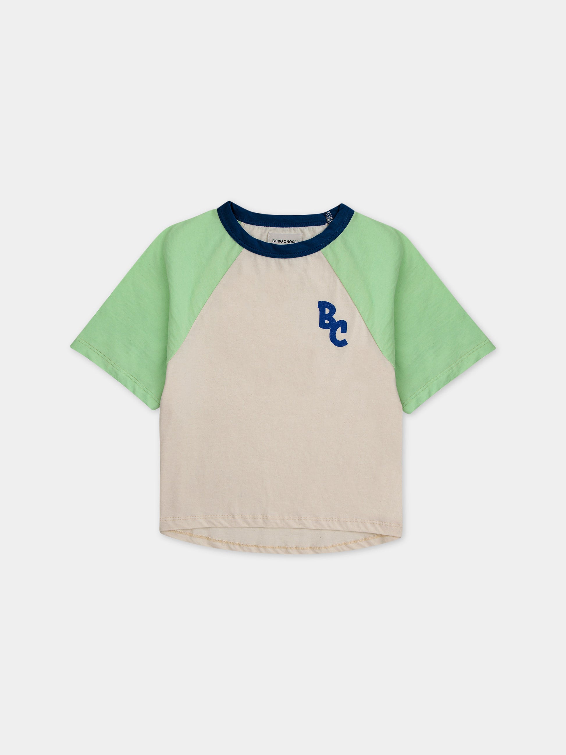 T-shirt multicolor per bambini con logo,Bobo Choses,124AC017