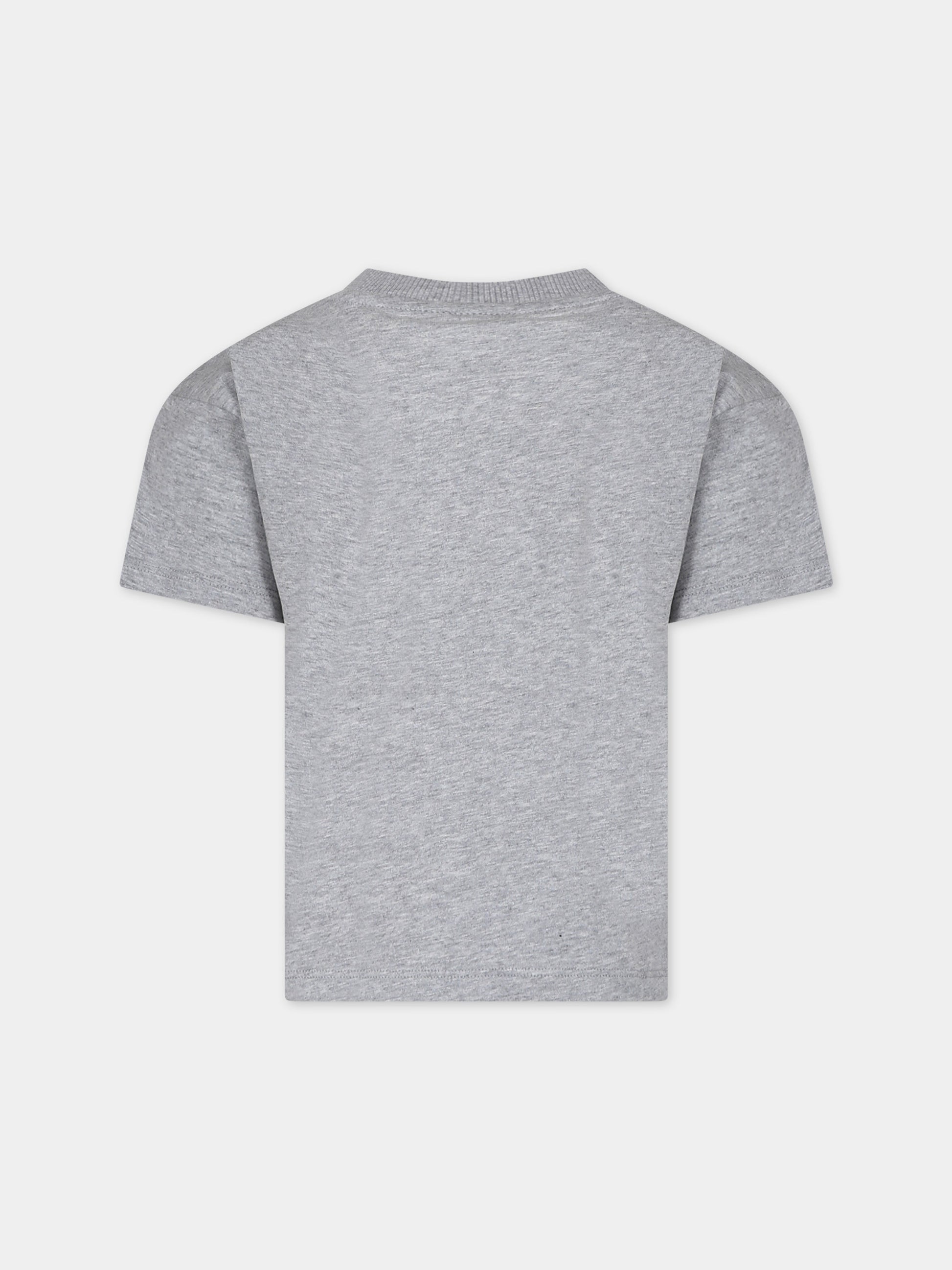 T-shirt grigia per bambini con gufo,Mini Rodini,2422016994