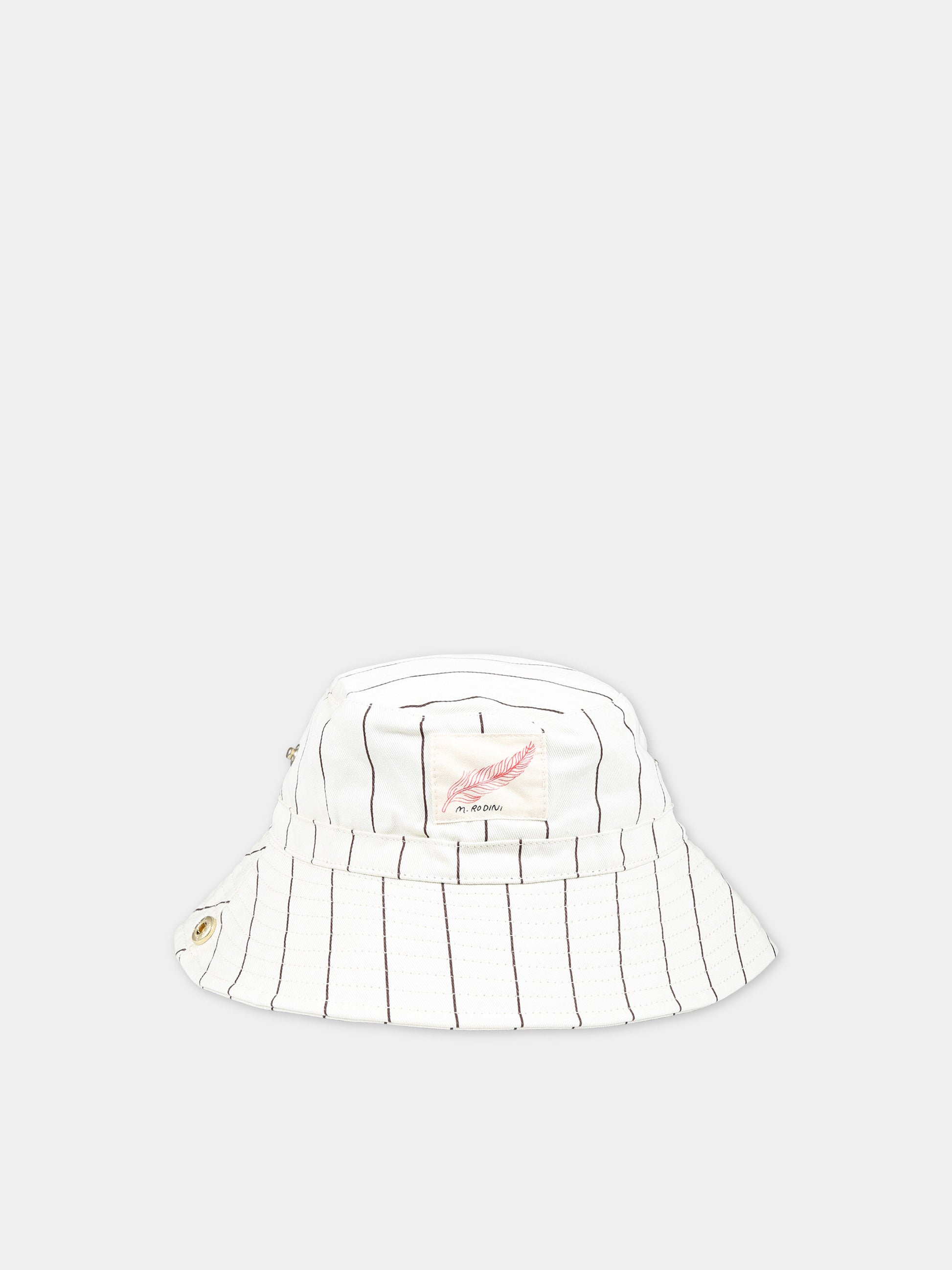 Cloche avorio per bambini con righe,Mini Rodini,2426510011