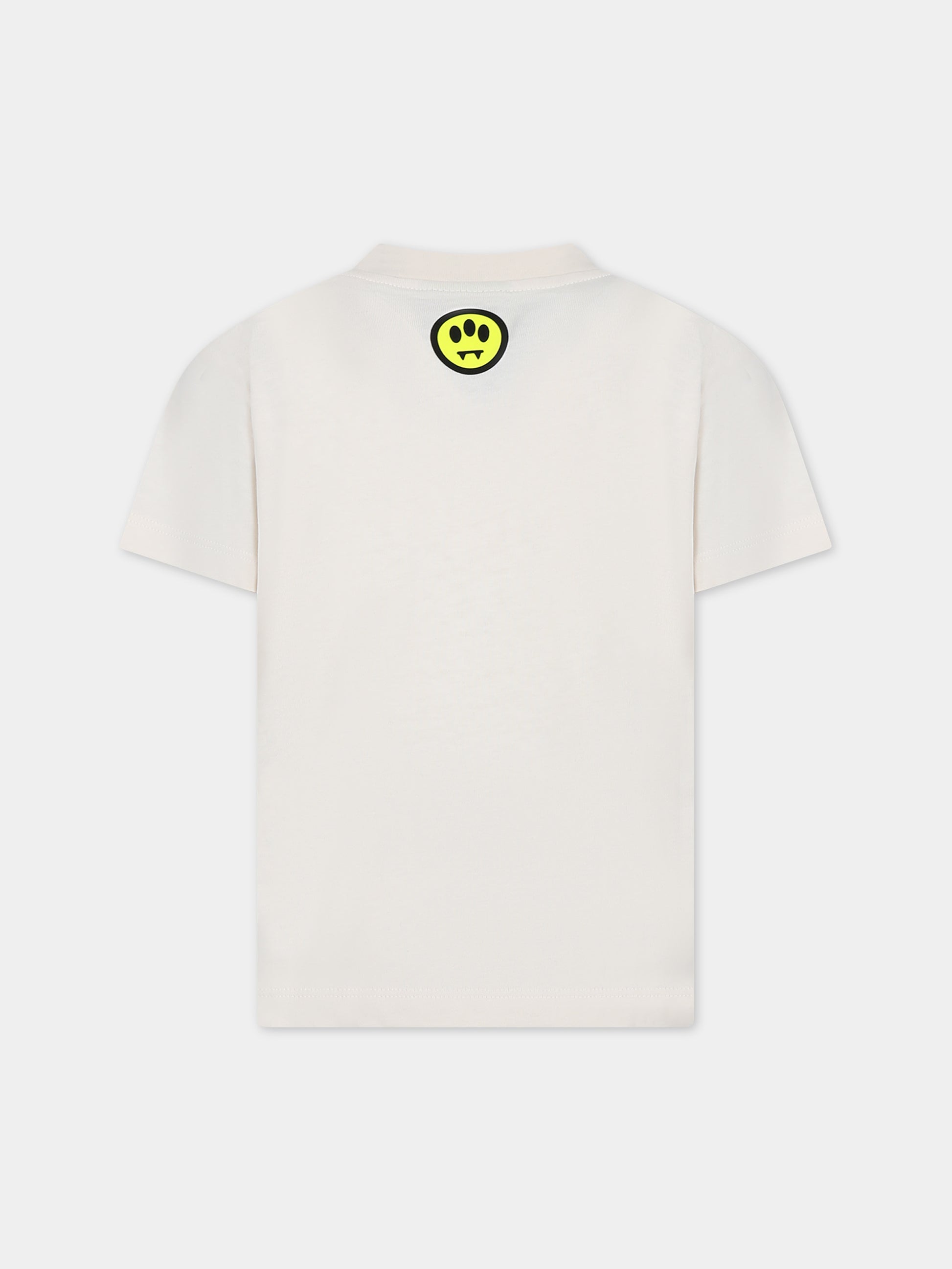 T-shirt avorio per bambini con logo,Barrow,S4BKJUTH013 013