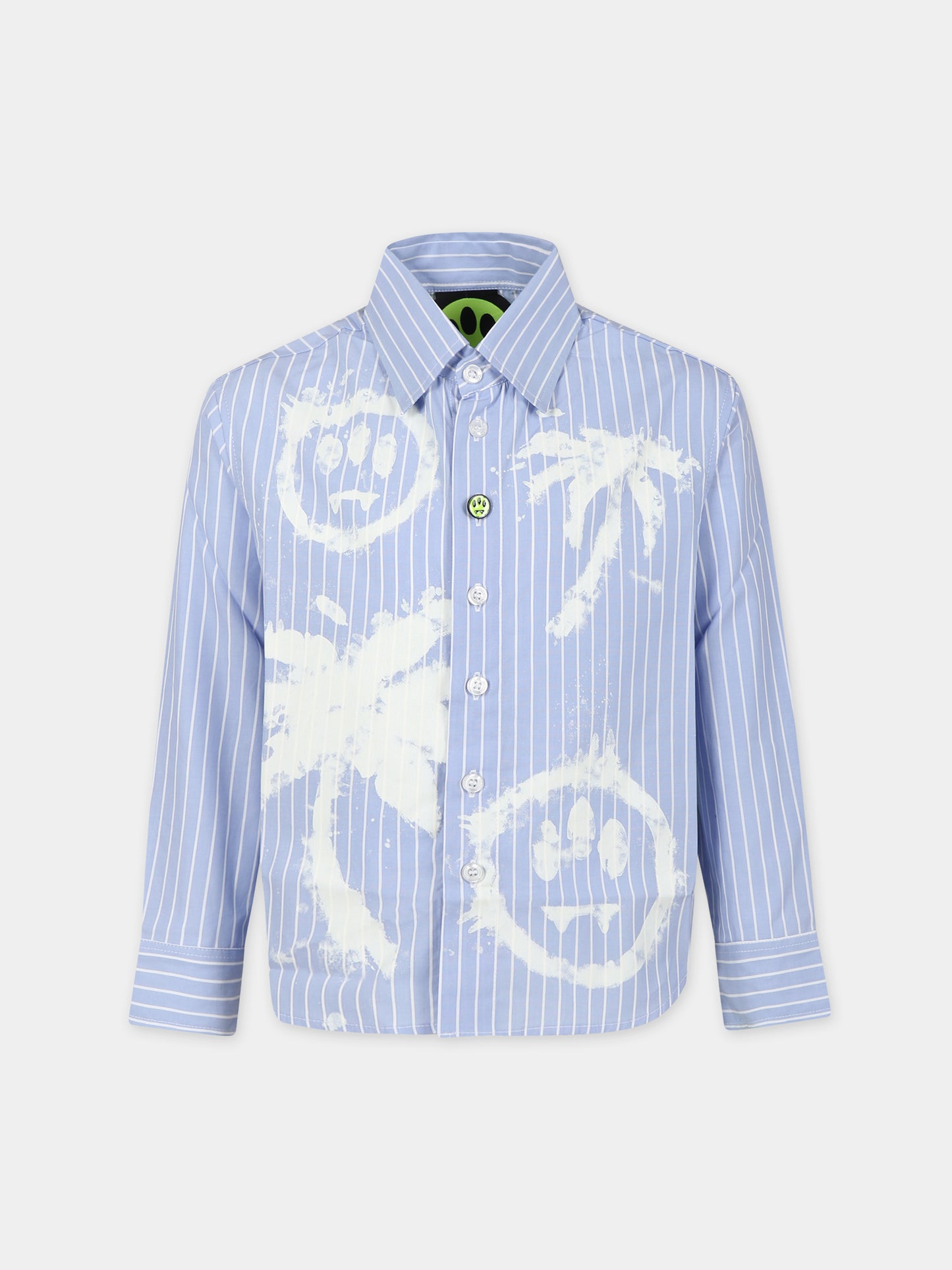 Camicia celeste per bambino con smile,Barrow,S4BKJUSI039 050