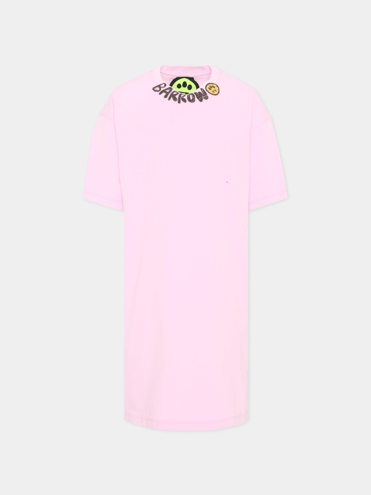 Vestito casual rosa per bambina con logo,Barrow,S4BKJGDR040 BW014