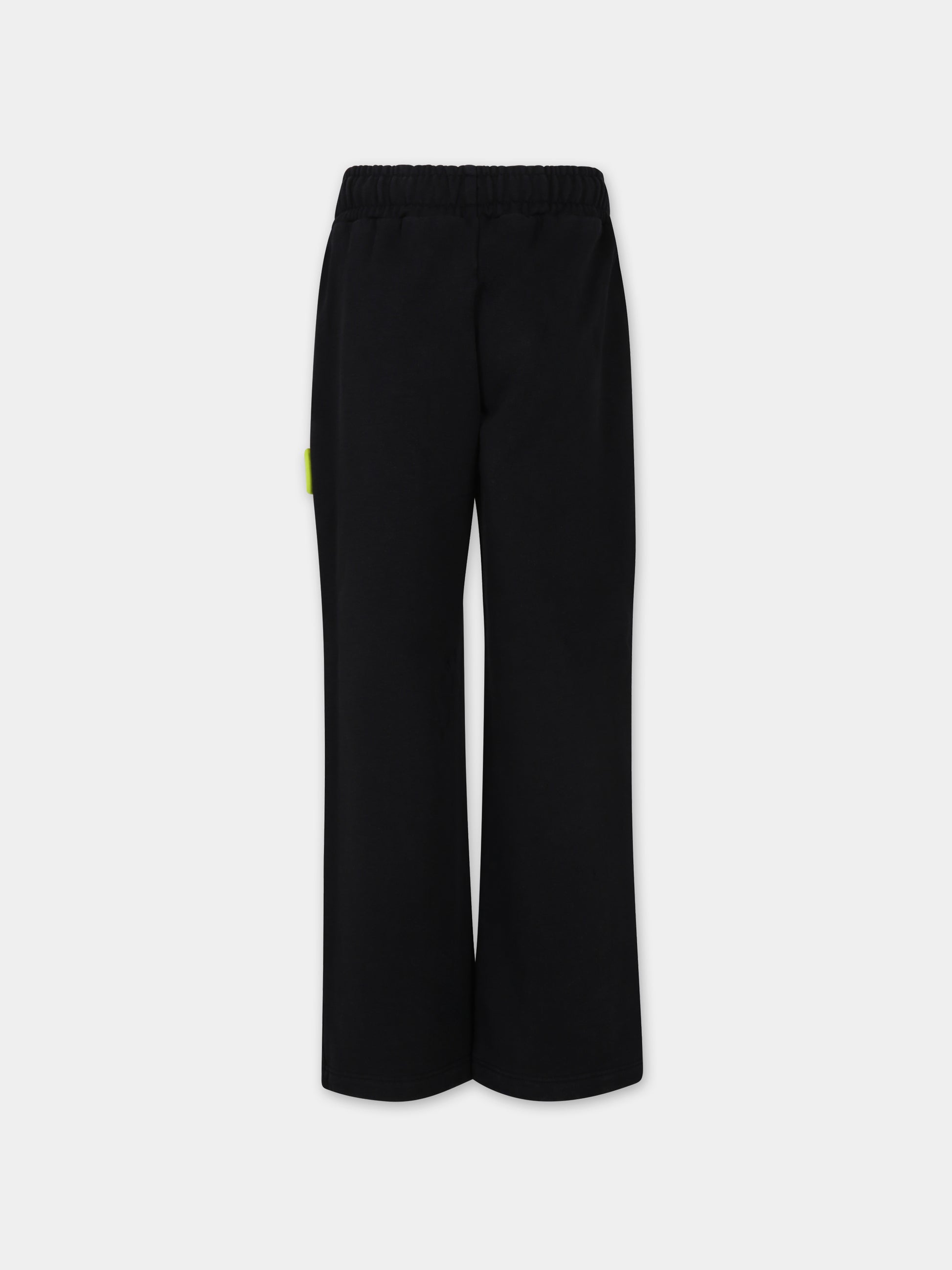 Pantalone sportivo nero per bambino con logo,Barrow,S4BKJUFP027 110