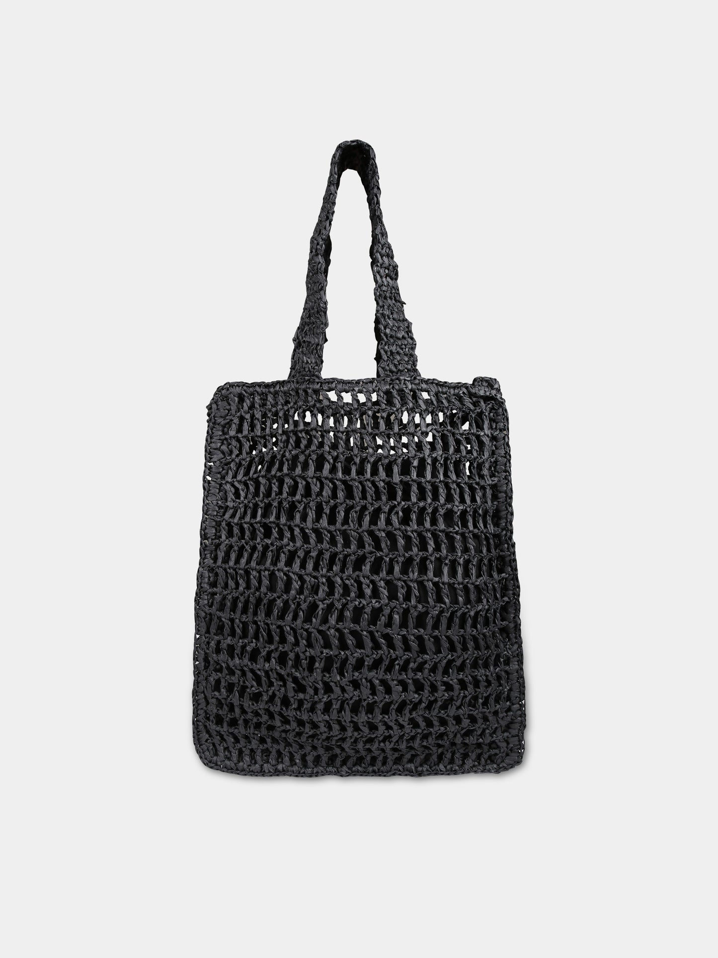 Borsa nera per bambina con logo,Msgm Kids,S4MSJGBA059 110