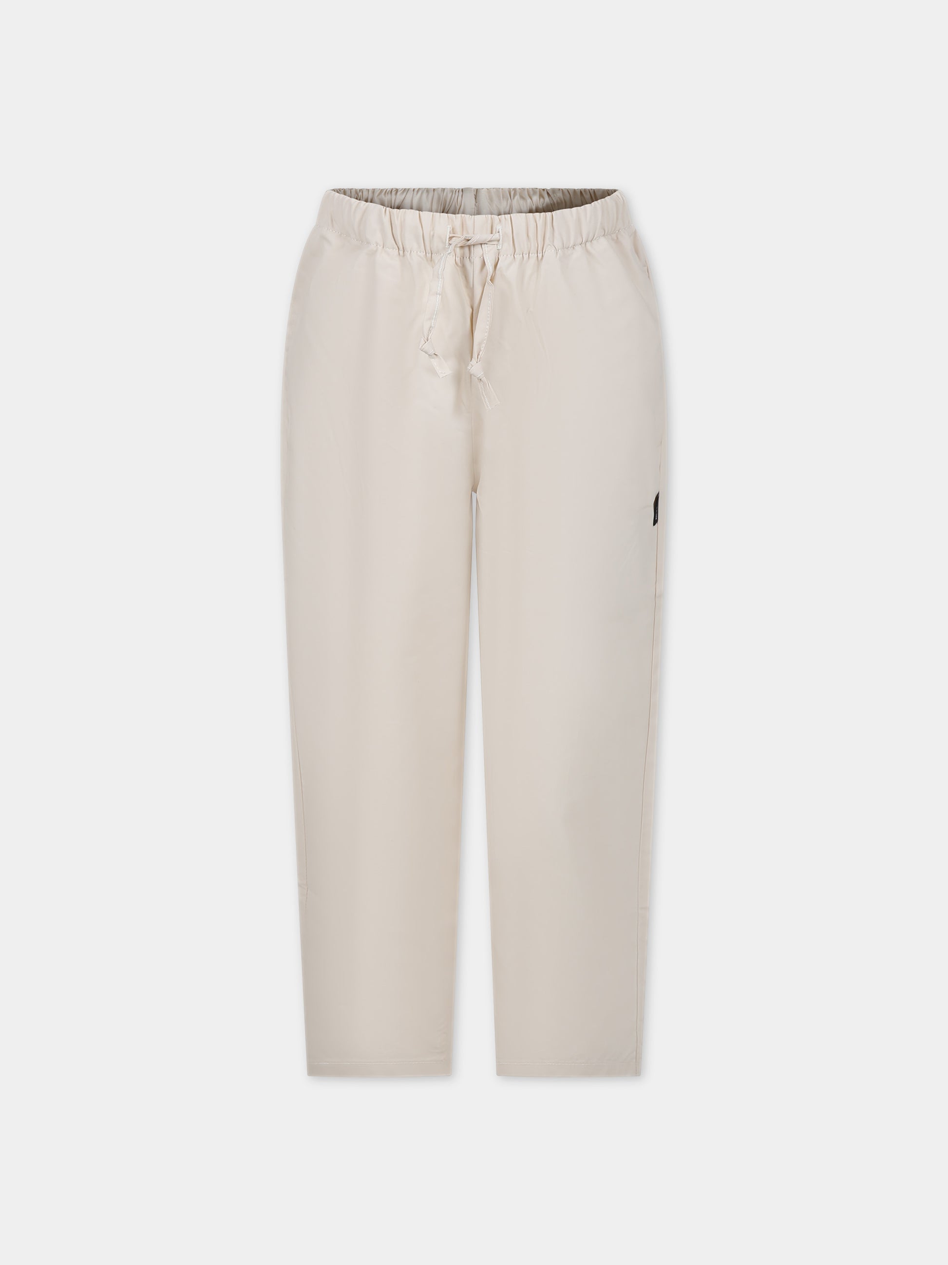 Pantaloni avorio per bambino con logo,Msgm Kids,S4MSJBPA261 013