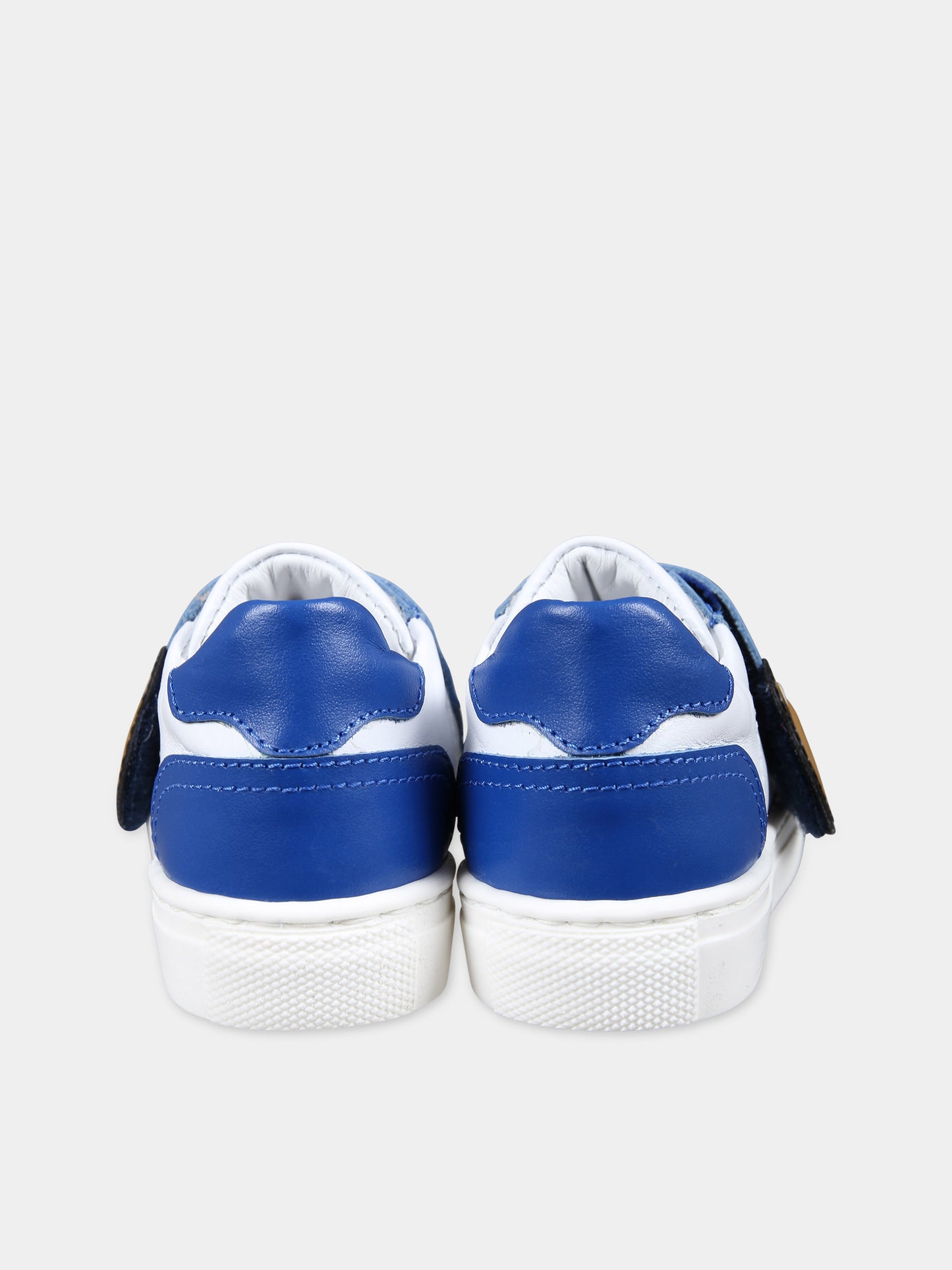 Sneakers azzurre per bambino con Teddy Bear,Moschino Kids,77341 3