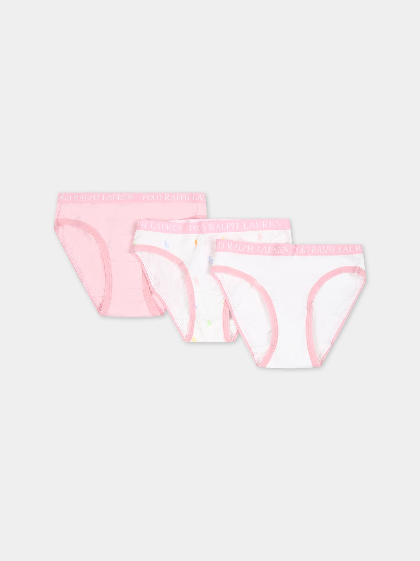 Set rosa per bambina con logo,Ralph Lauren Kids,24SMRL4P5003 ADG