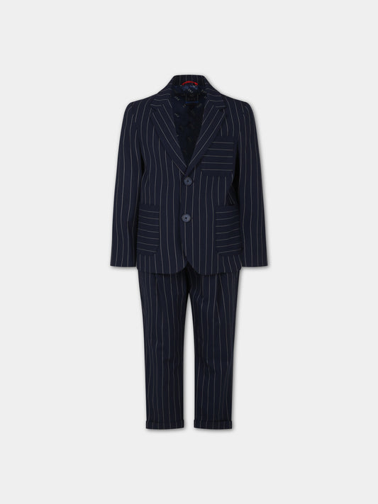 Completo blu per bambino,Fay Kids,FU3P10 I0205 621BG