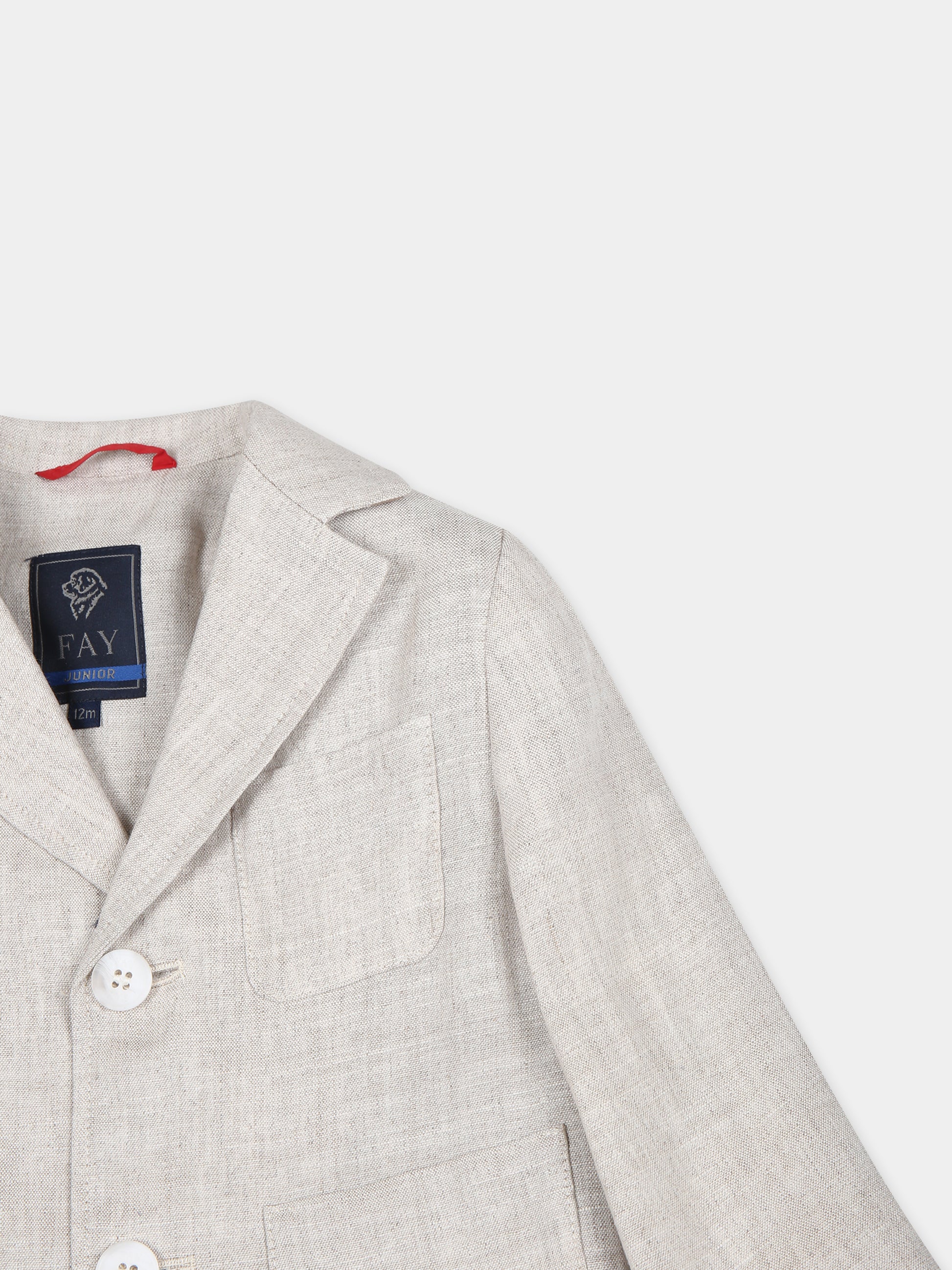 Completo beige per neonato con logo,Fay Kids,FU3520 I0215 166