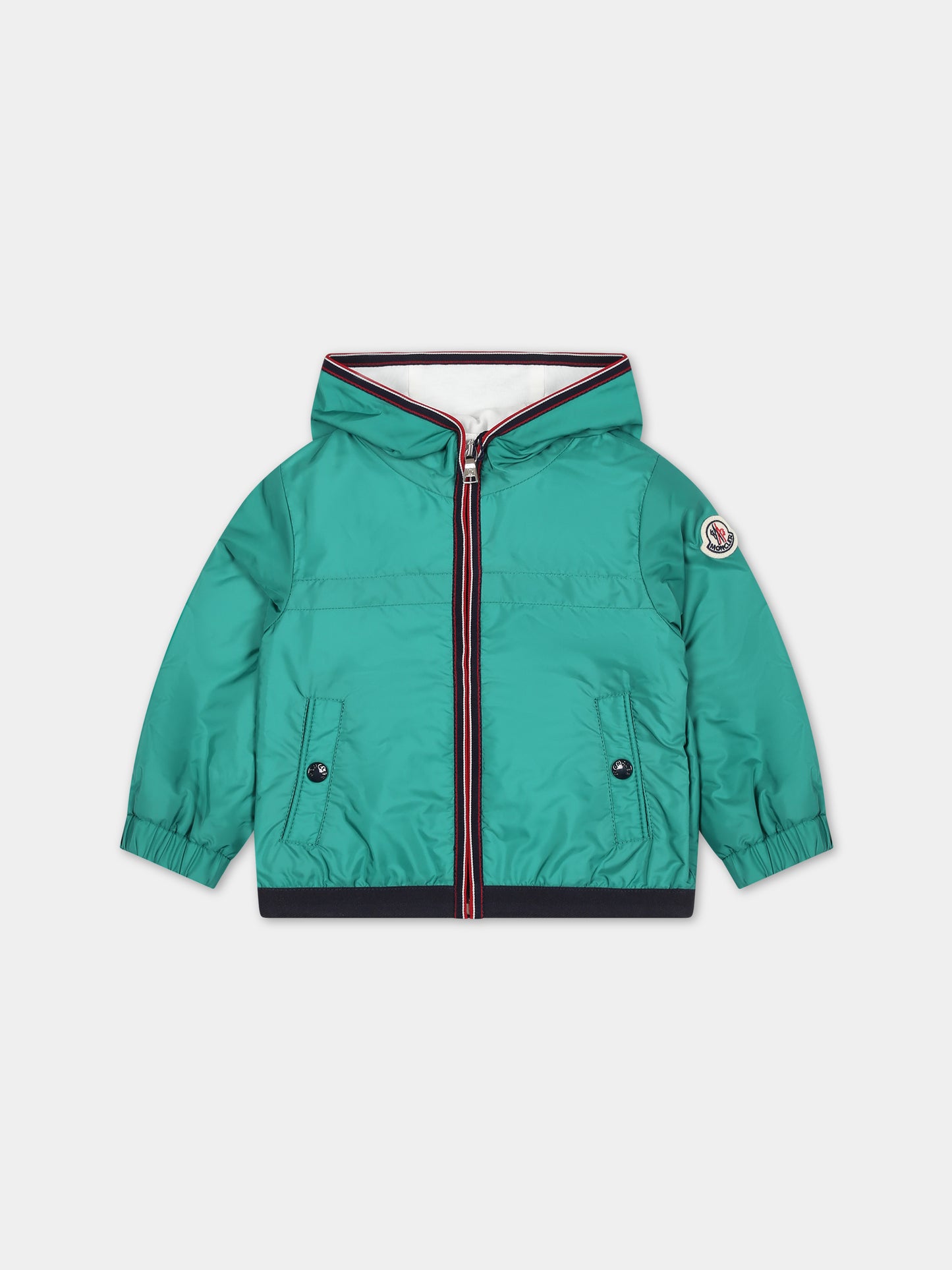 Giacca a vento verde Anton per neonati,Moncler Kids,951 1A00042 68352 84M