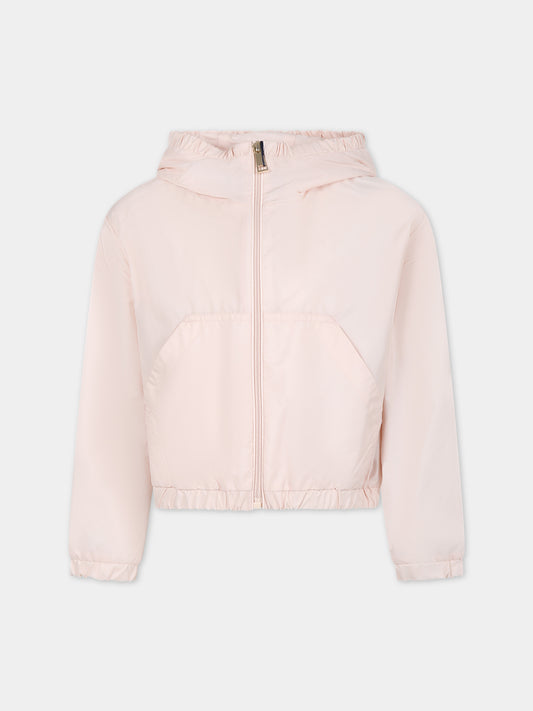 Giacca a vento rosa per bambina,Moncler Kids,954 1A00081 5968E 529