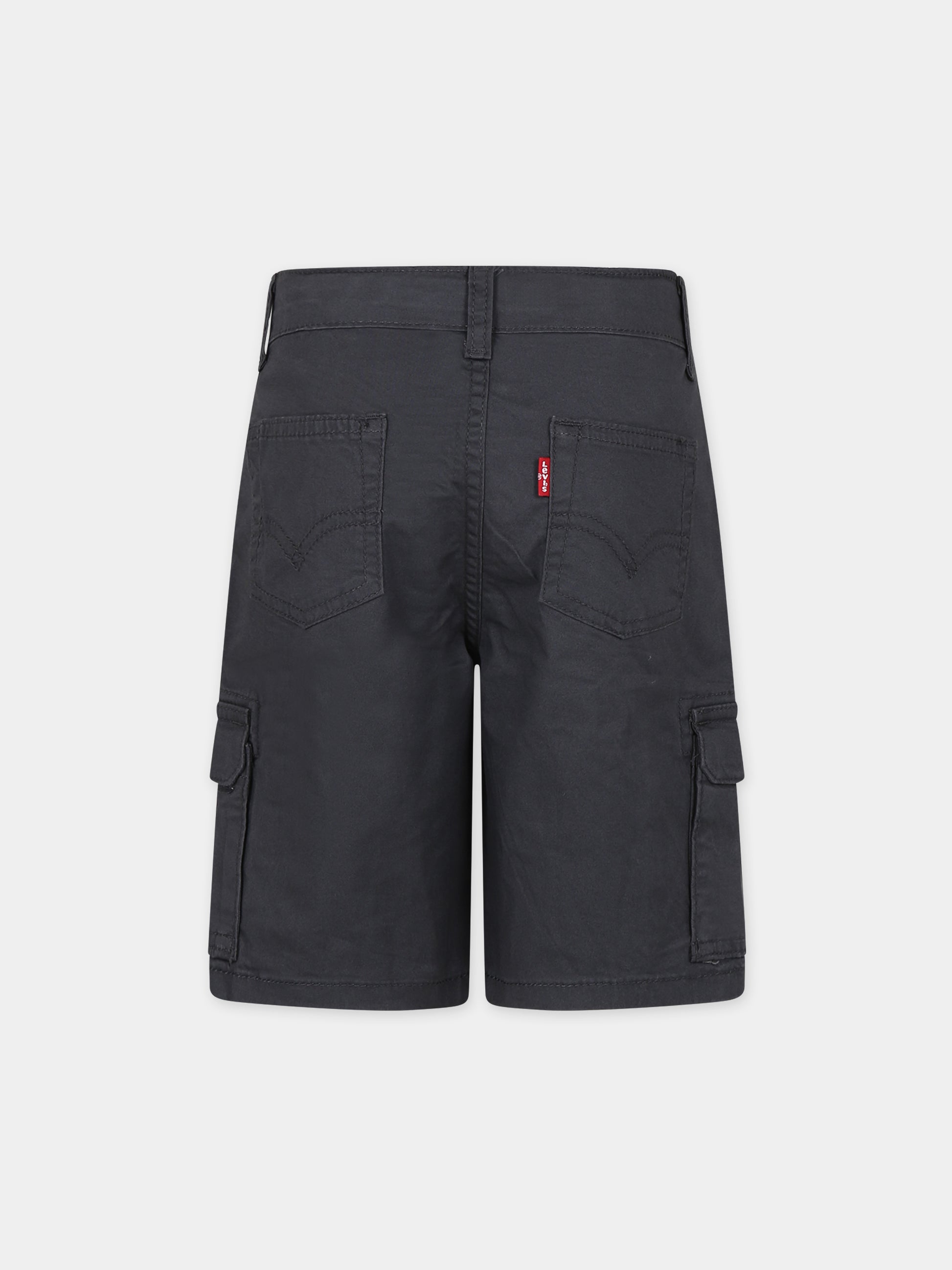 Shorts neri per bambino con logo,Levi's Kids,24SMLK8EK797 GCK