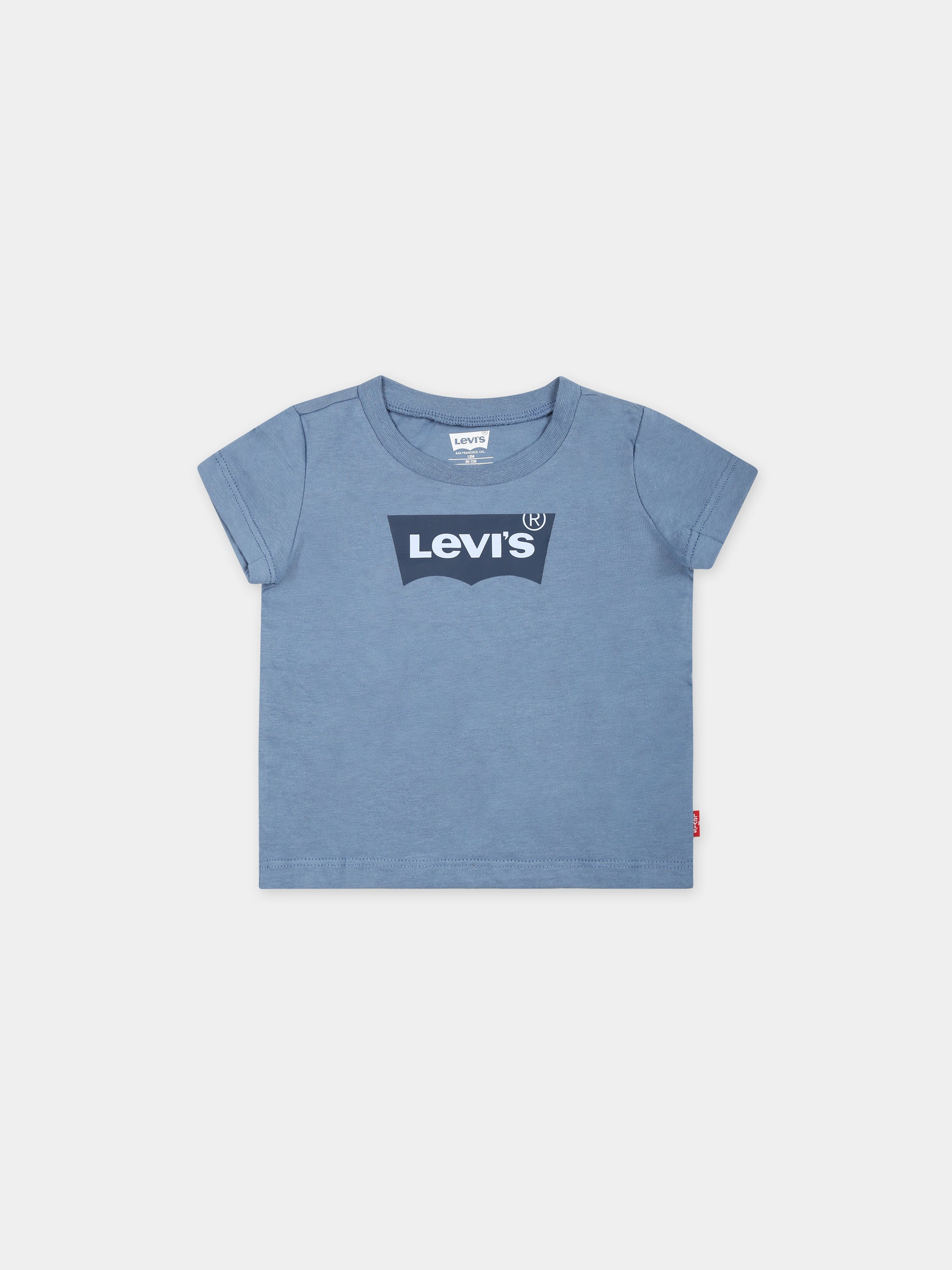 T-shirt blu per neonati con logo,Levi's Kids,24SMLK6E8157 BIA