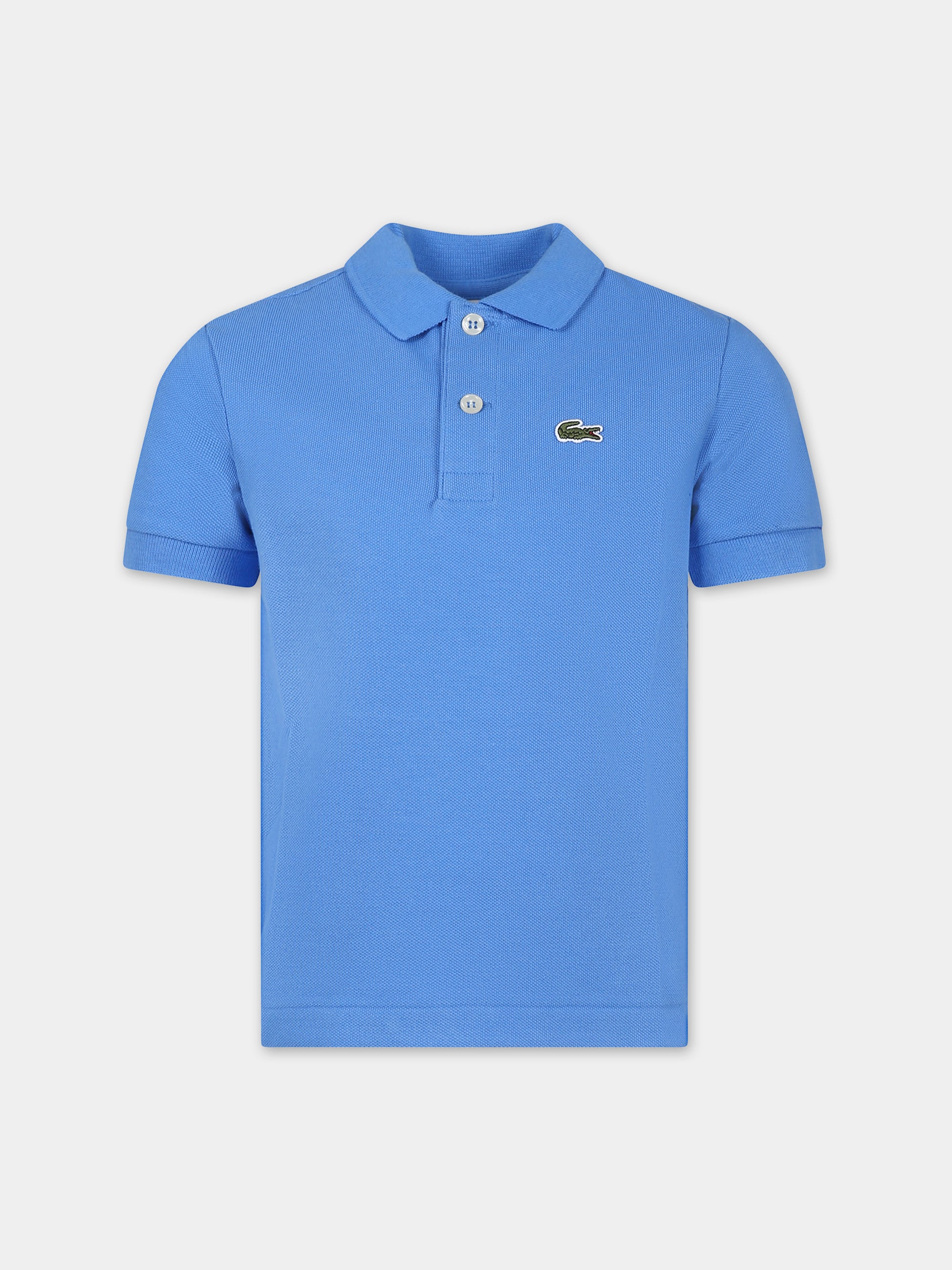 Polo azzurra per bambino con coccodrillo,Lacoste,PJ2909 L99
