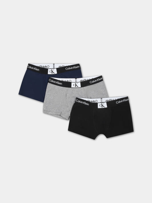 Set boxer multicolor per bambino,Calvin Klein Kids,24SMCAB70B700468 0Y1