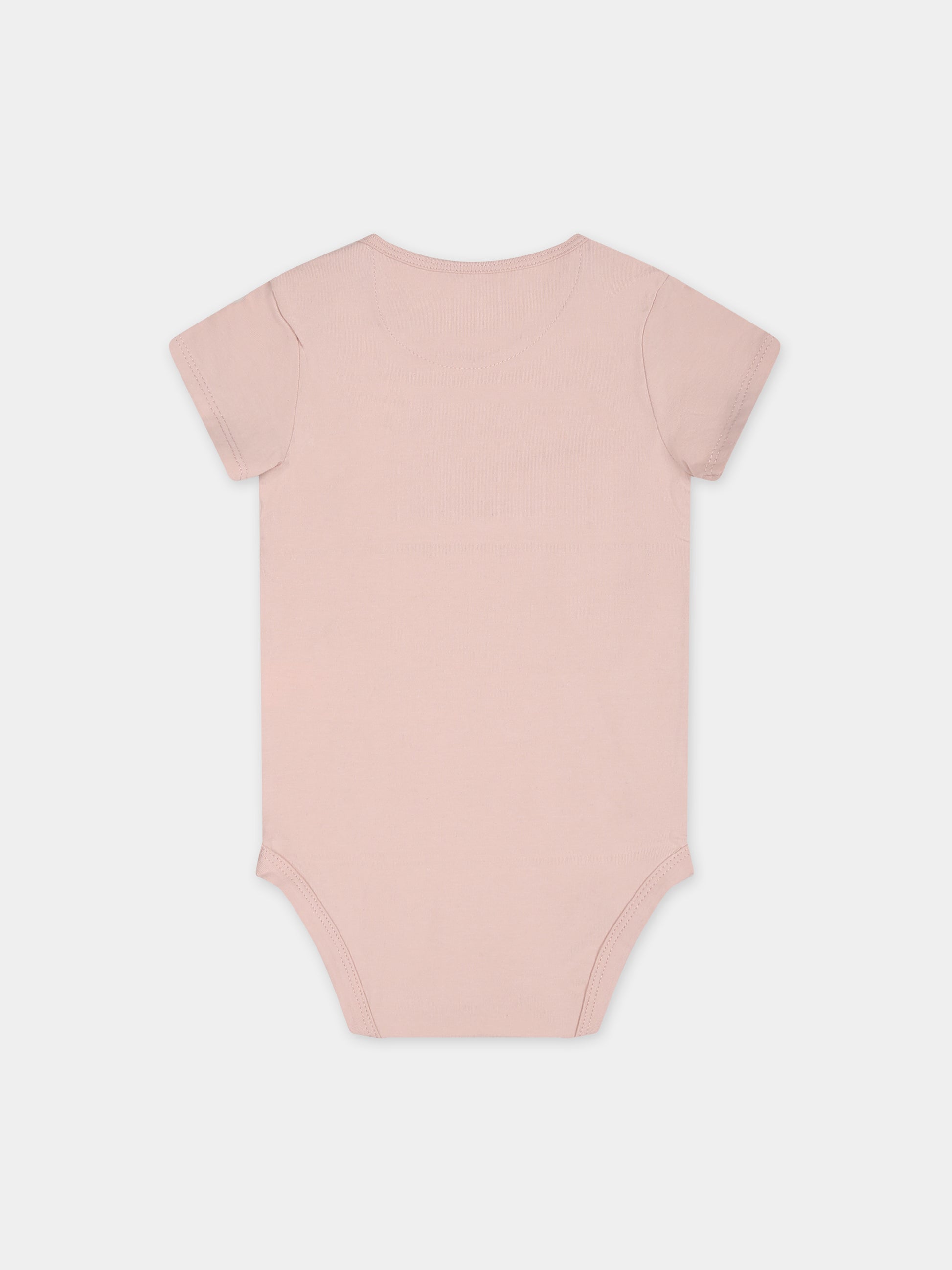 Body rosa per neonata con logo,Calvin Klein Kids,24SMCKIN0IN00014 TF6