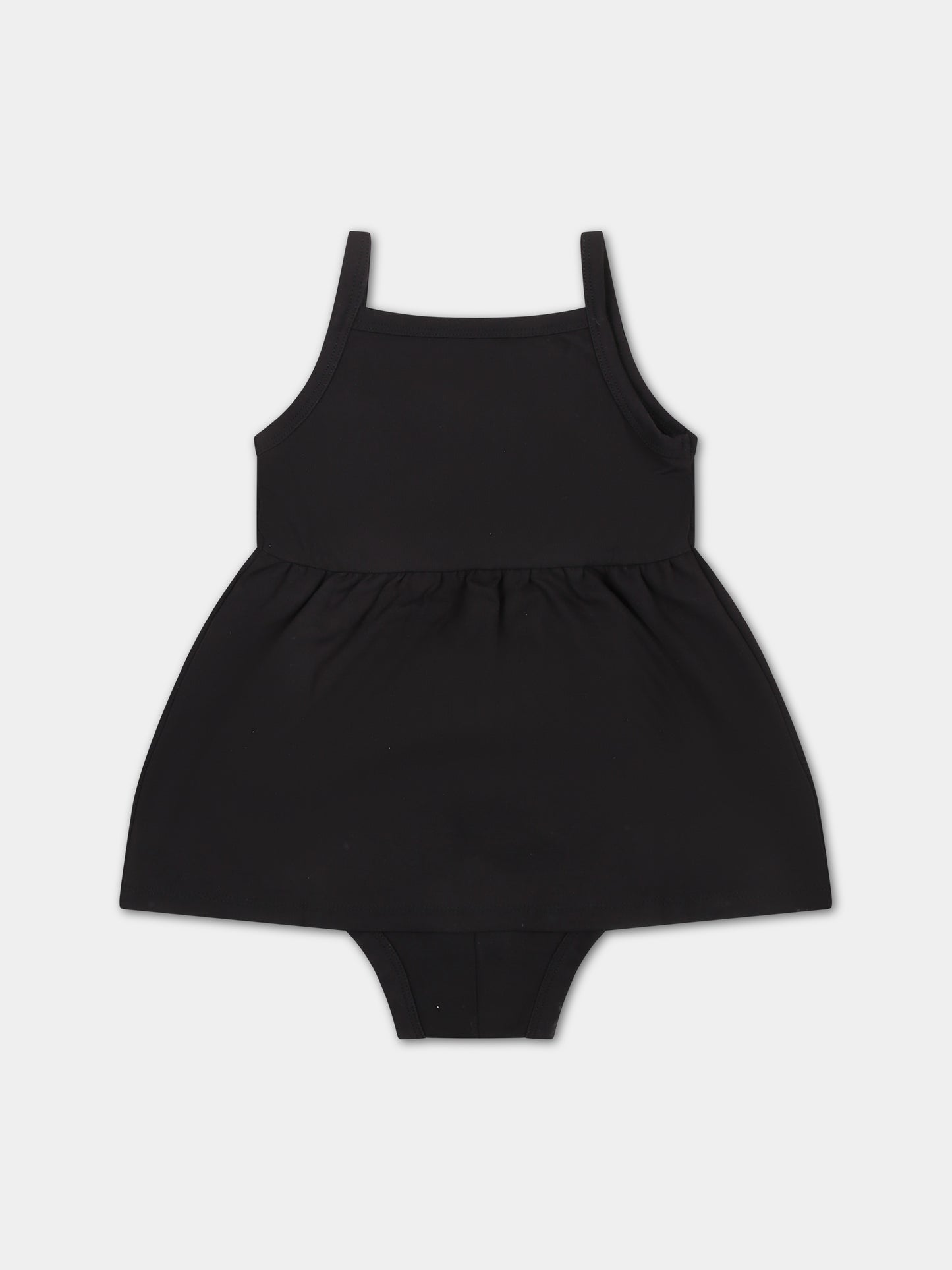 Vestito casual nero per neonata con logo,Calvin Klein Kids,24SMCKIN0IN00171 BEH