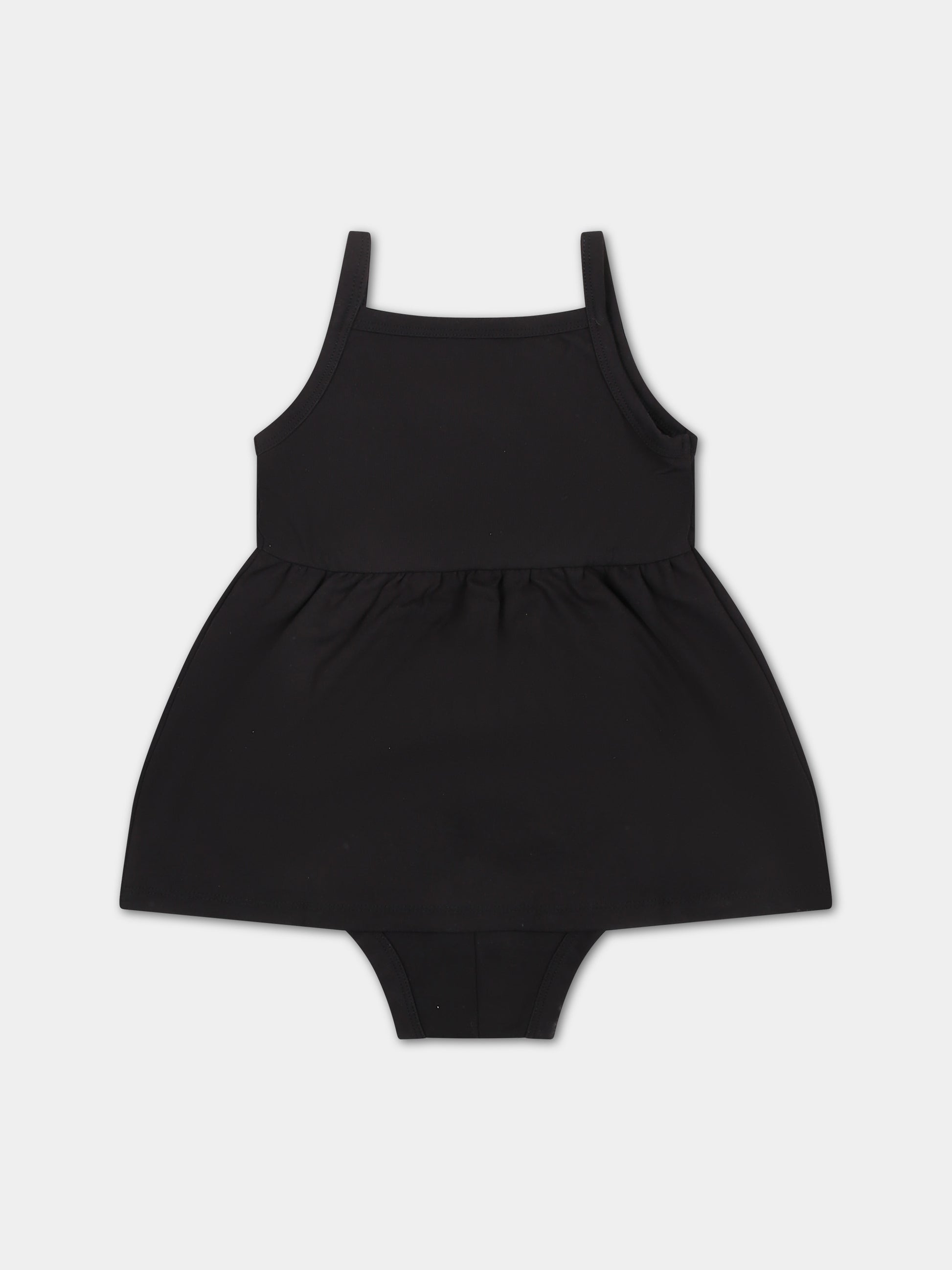 Vestito casual nero per neonata con logo,Calvin Klein Kids,24SMCKIN0IN00171 BEH