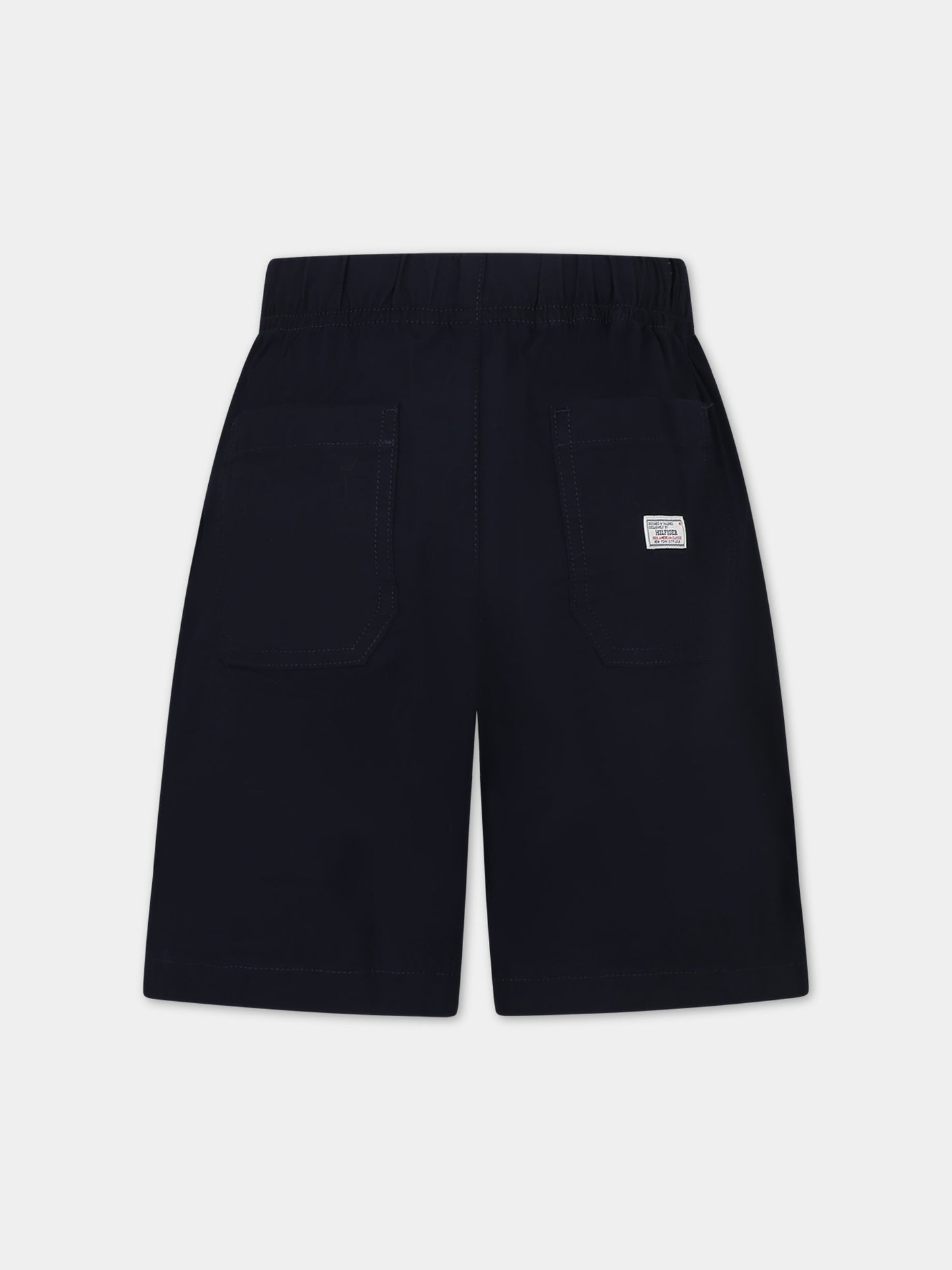 Shorts casual blu per bambino con logo,Tommy Hilfiger Junior,24SMTHKB0KB08896 DW5