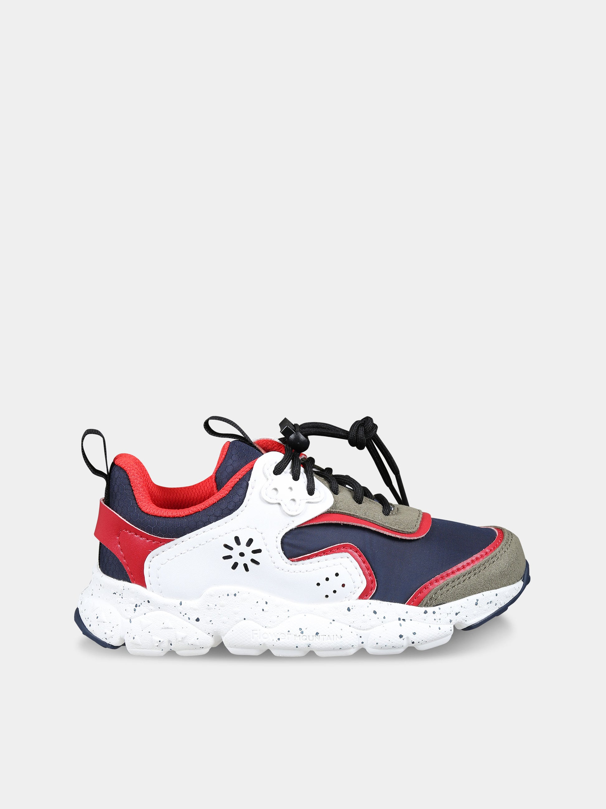 Sneakers Doi rosse per bambino,Flower Mountain,1B86 001 2016211 16