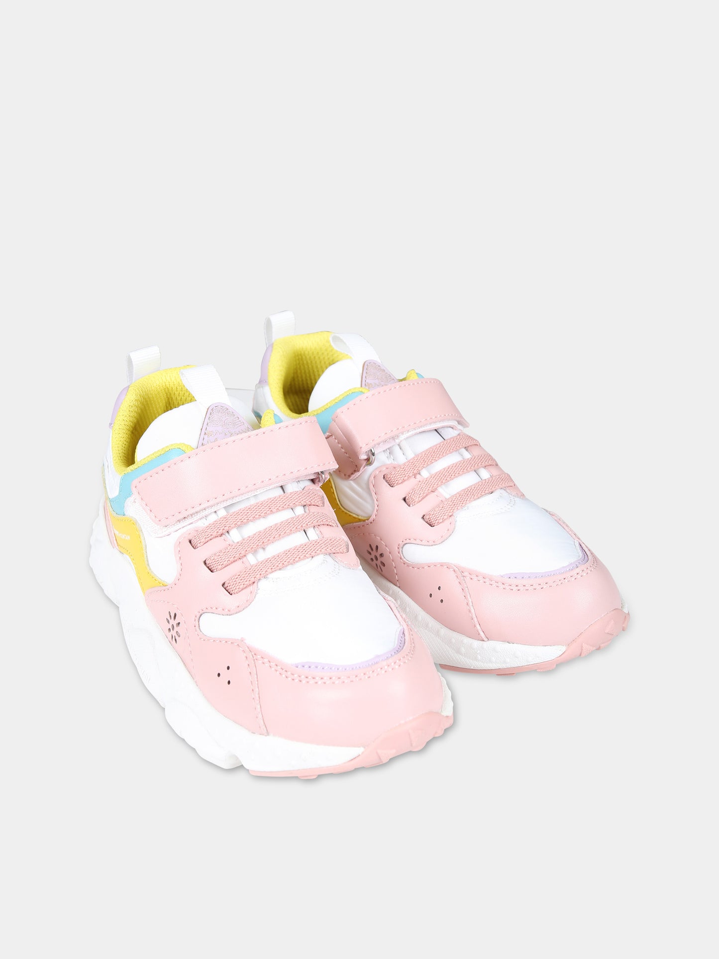 Sneakers basse Yamano rosa per bambina,Flower Mountain,1M18 001 2016907 21