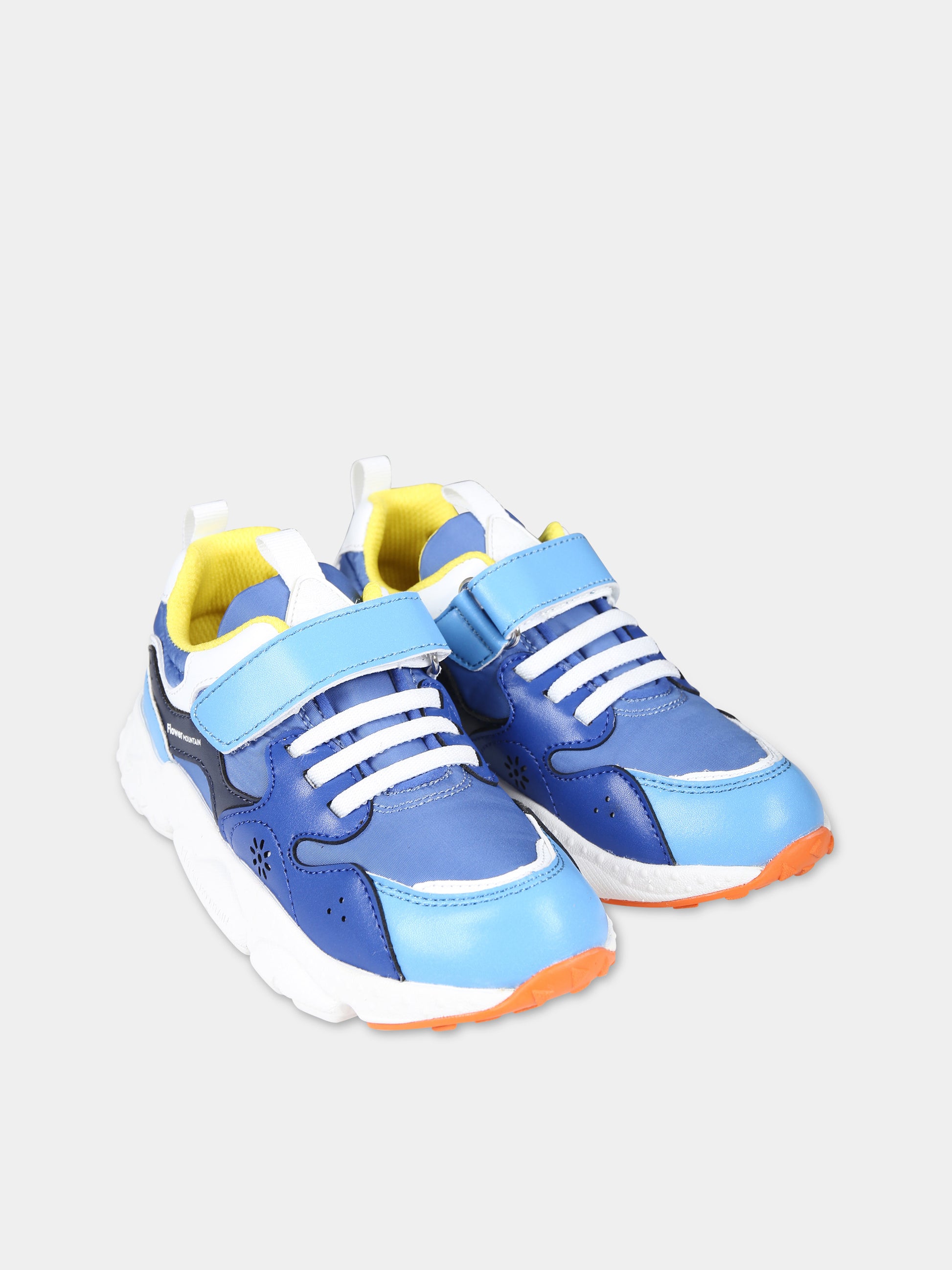 Sneaker basse azzurre Yamano per bambino,Flower Mountain,1C34 001 2016907 21