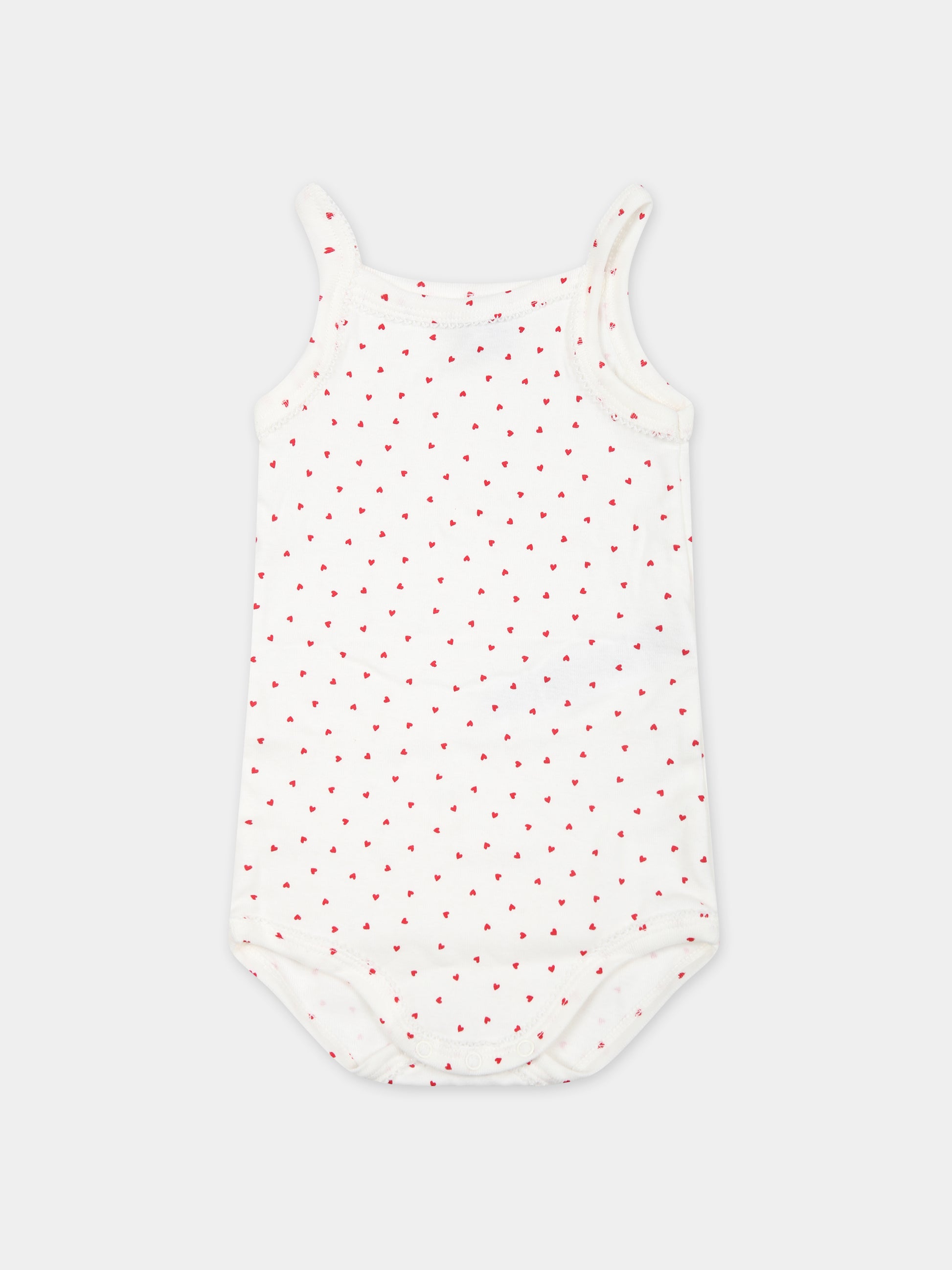 Set bianco per neonata con cuori,Petit Bateau,A04IX 00 VARIANTE 1