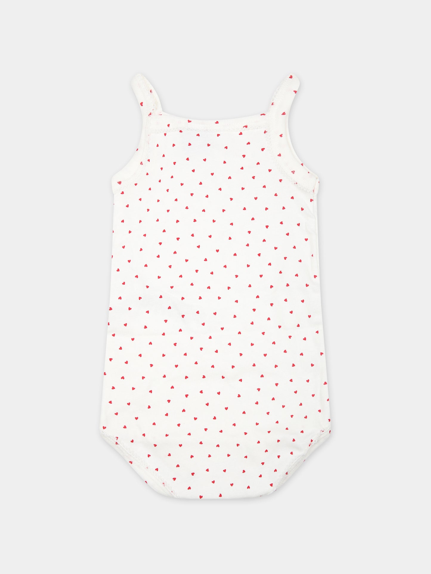 Set bianco per neonata con cuori,Petit Bateau,A04IX 00 VARIANTE 1