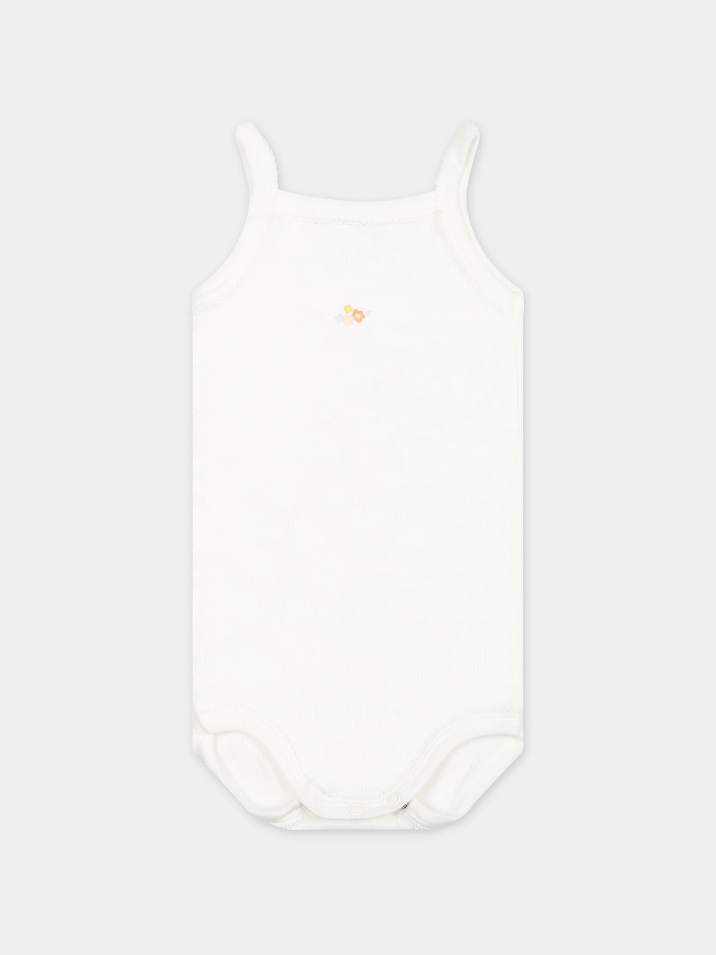 Set multicolor per neonata con fiori e righe,Petit Bateau,A09Y8 00 VARIANTE 1