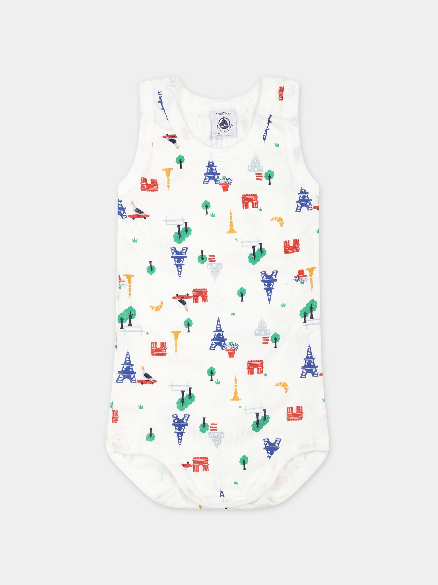 Set multicolor per neonati con stampa,Petit Bateau,A09YD 00 VARIANTE 1