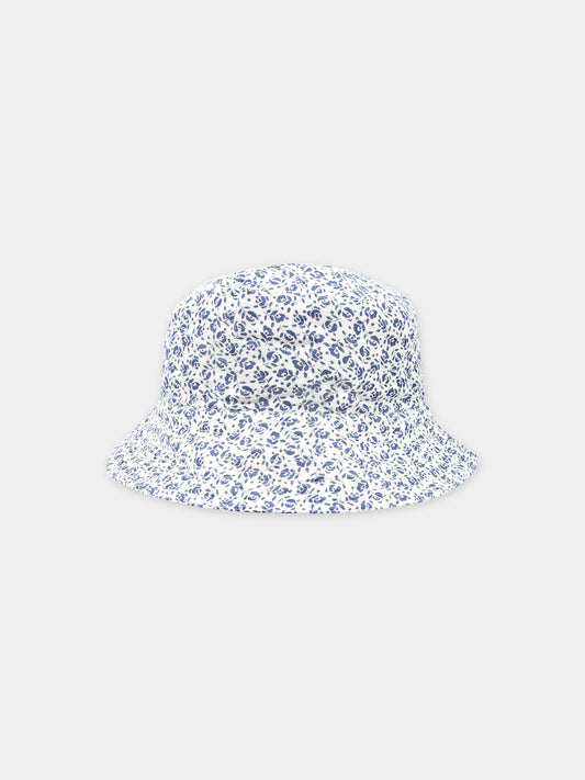 Cloche bianca per bambina con fiori,Petit Bateau,A09IG 01 AVALANCHE/INCOGNITO