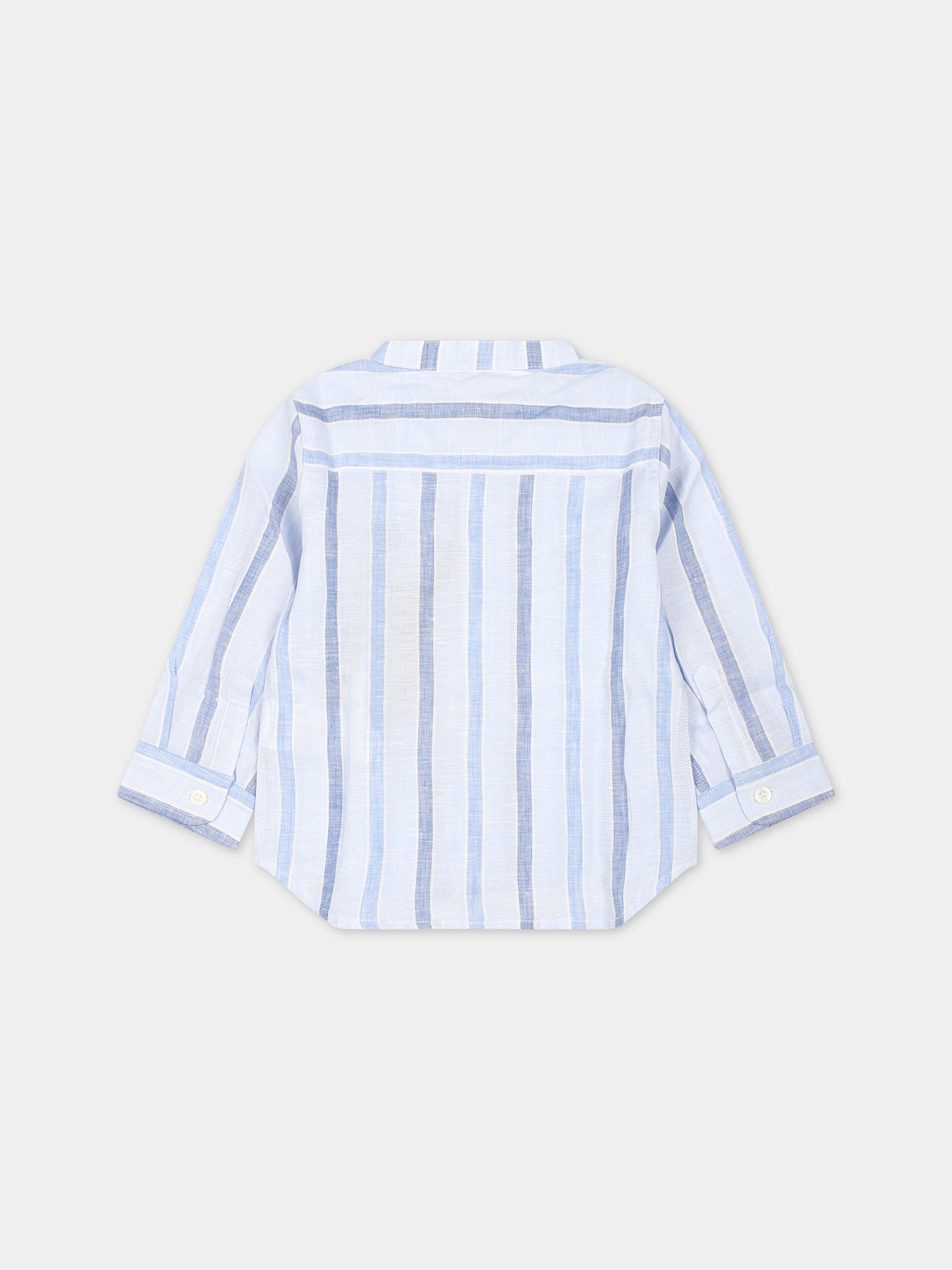 Camicia celeste per neonato con logo,Etro,GU5500 I0213 100BL